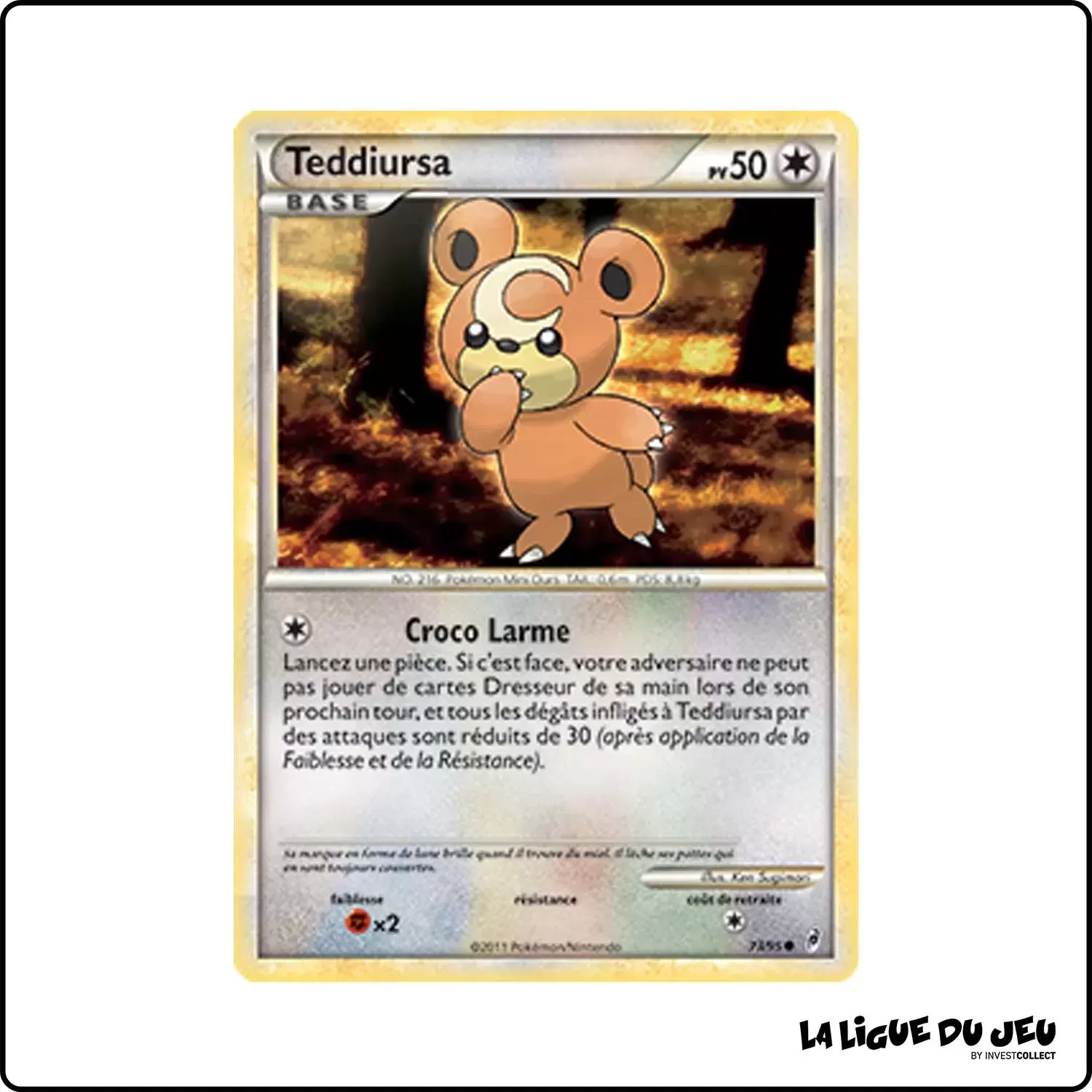 Commune - Pokemon - L'Appel Des Légendes - Teddiursa 73/95