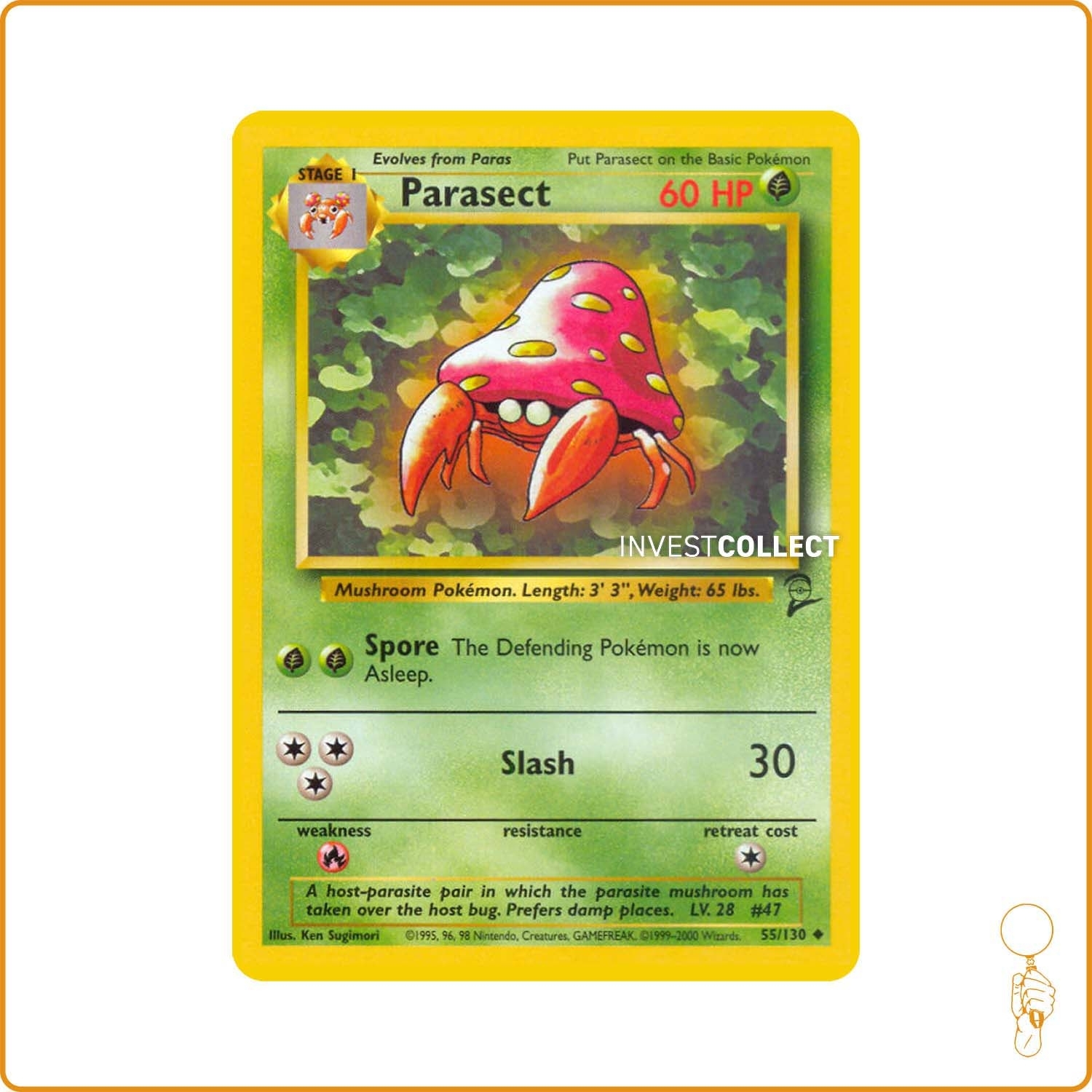 Peu Commune - Pokemon - Base Set 2 - Parasect 55/130 Wizards - 1