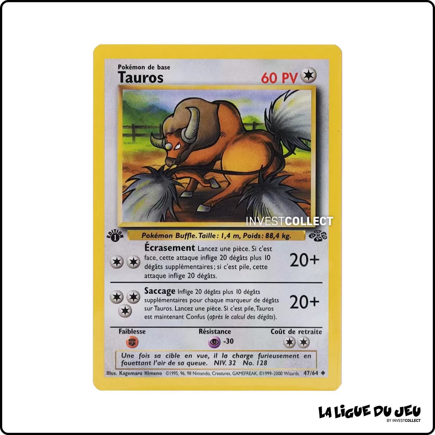 Peu Commune - Pokemon - Jungle - Tauros 47/64