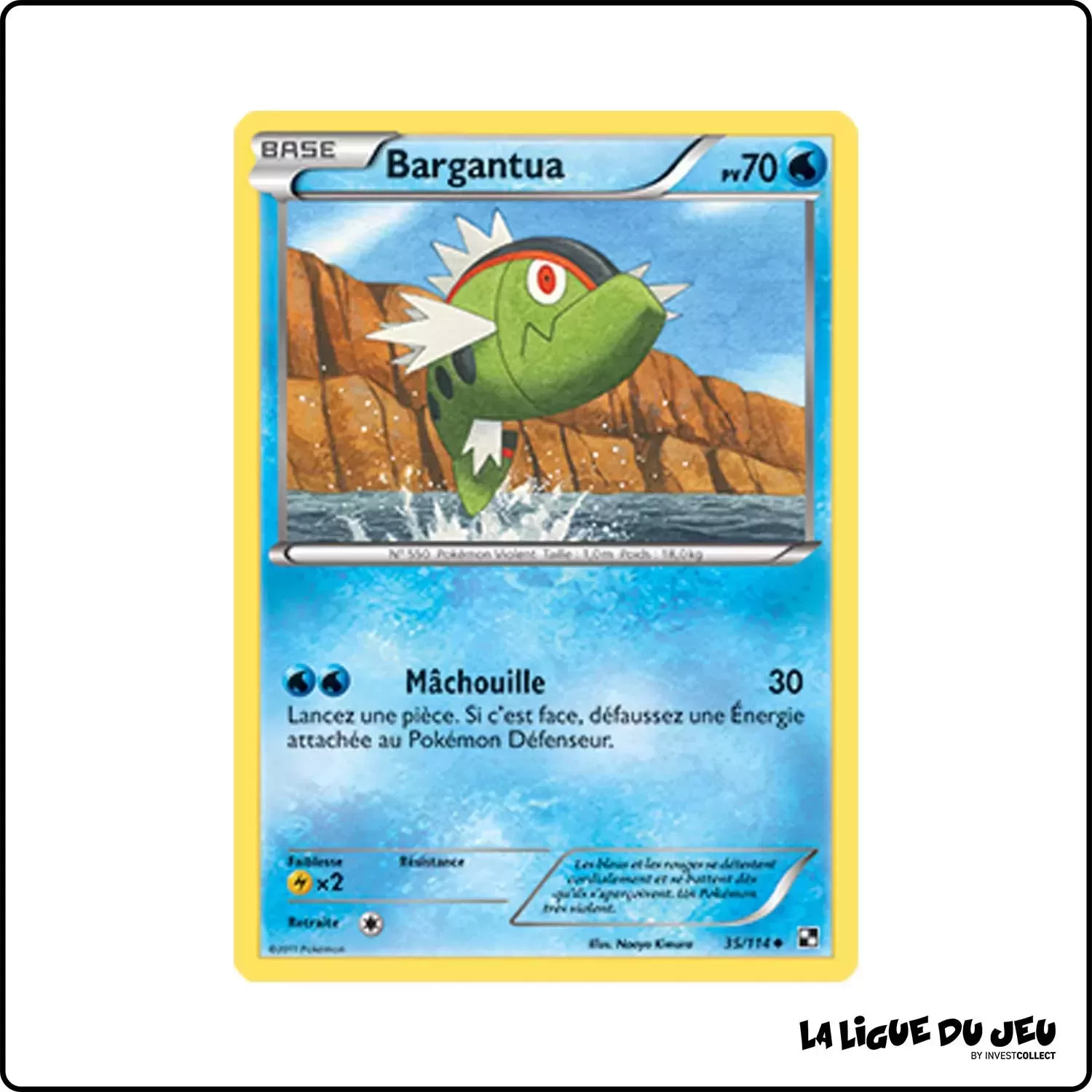 Peu commune - Pokemon - Noir et Blanc de Base - Bargantua 35/114