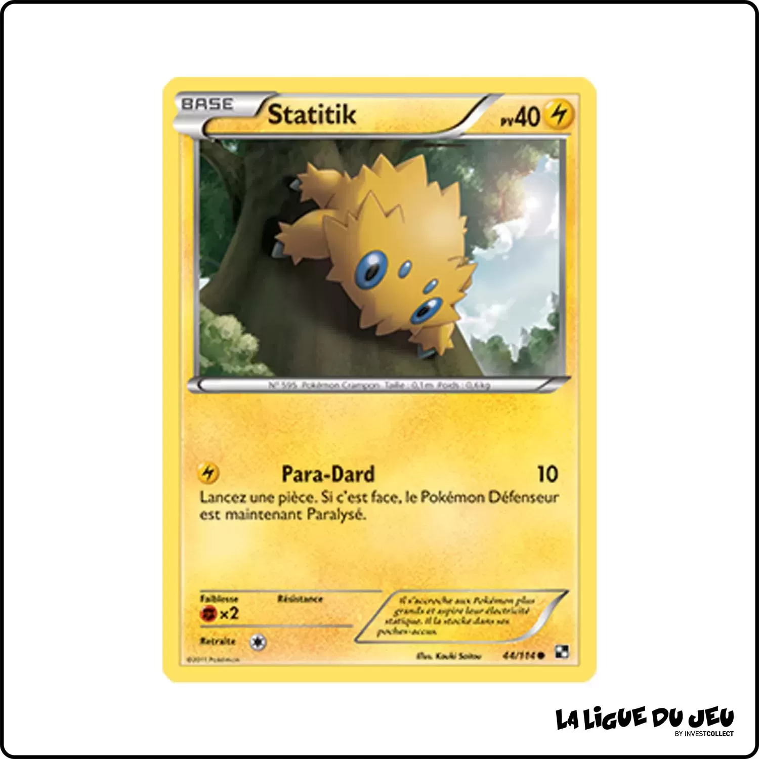 Commune - Pokemon - Noir et Blanc de Base - Statitik 44/114