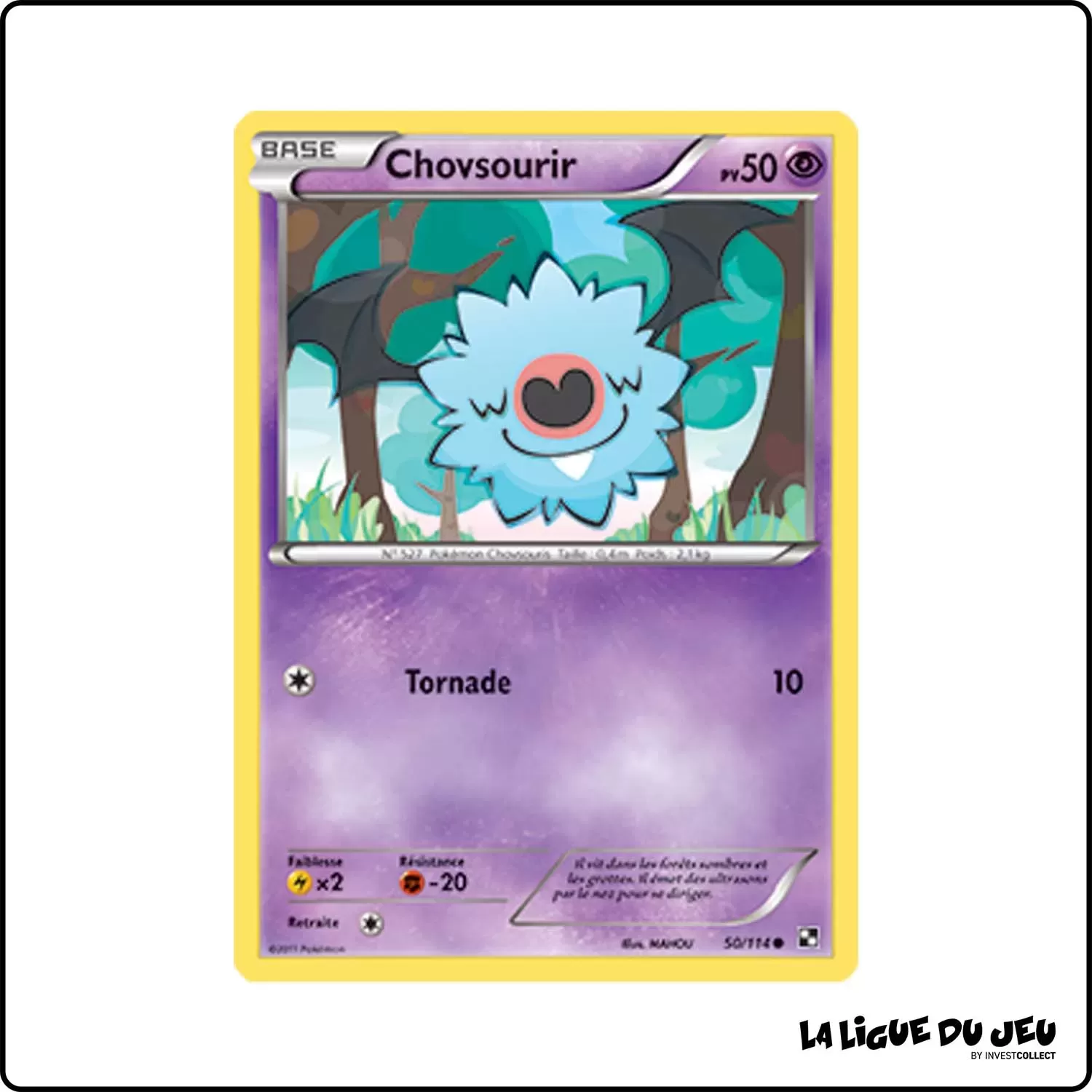 Commune - Pokemon - Noir et Blanc de Base - Chovsourir 50/114