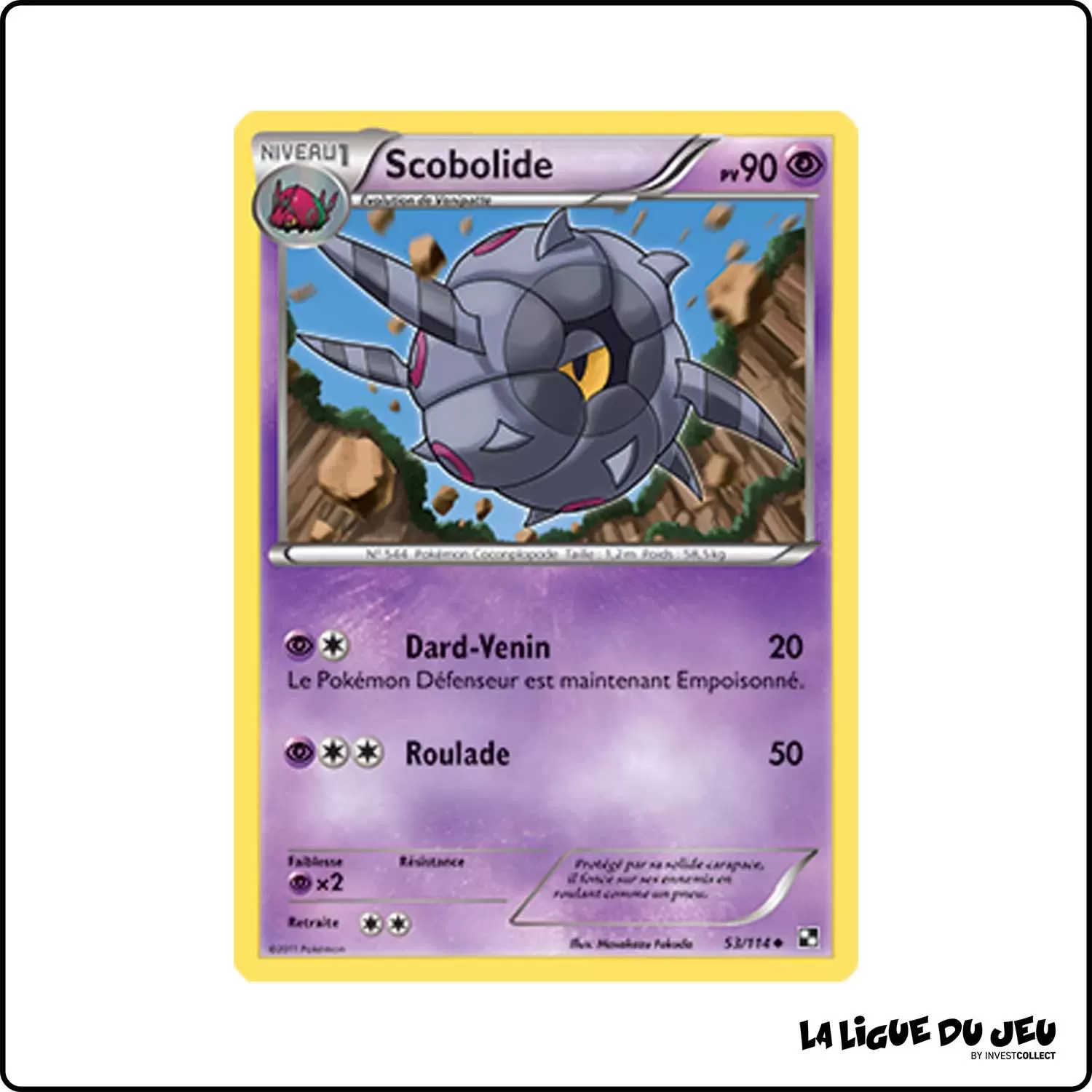 Peu commune - Pokemon - Noir et Blanc de Base - Scobolide 53/114