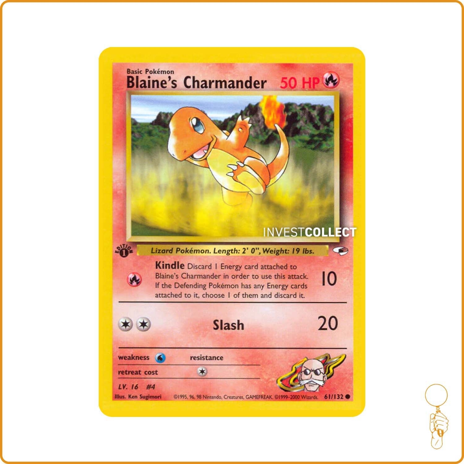 Commune - Pokemon - Gym Heroes - Blaine's Charmander 61/132 Wizards - 1
