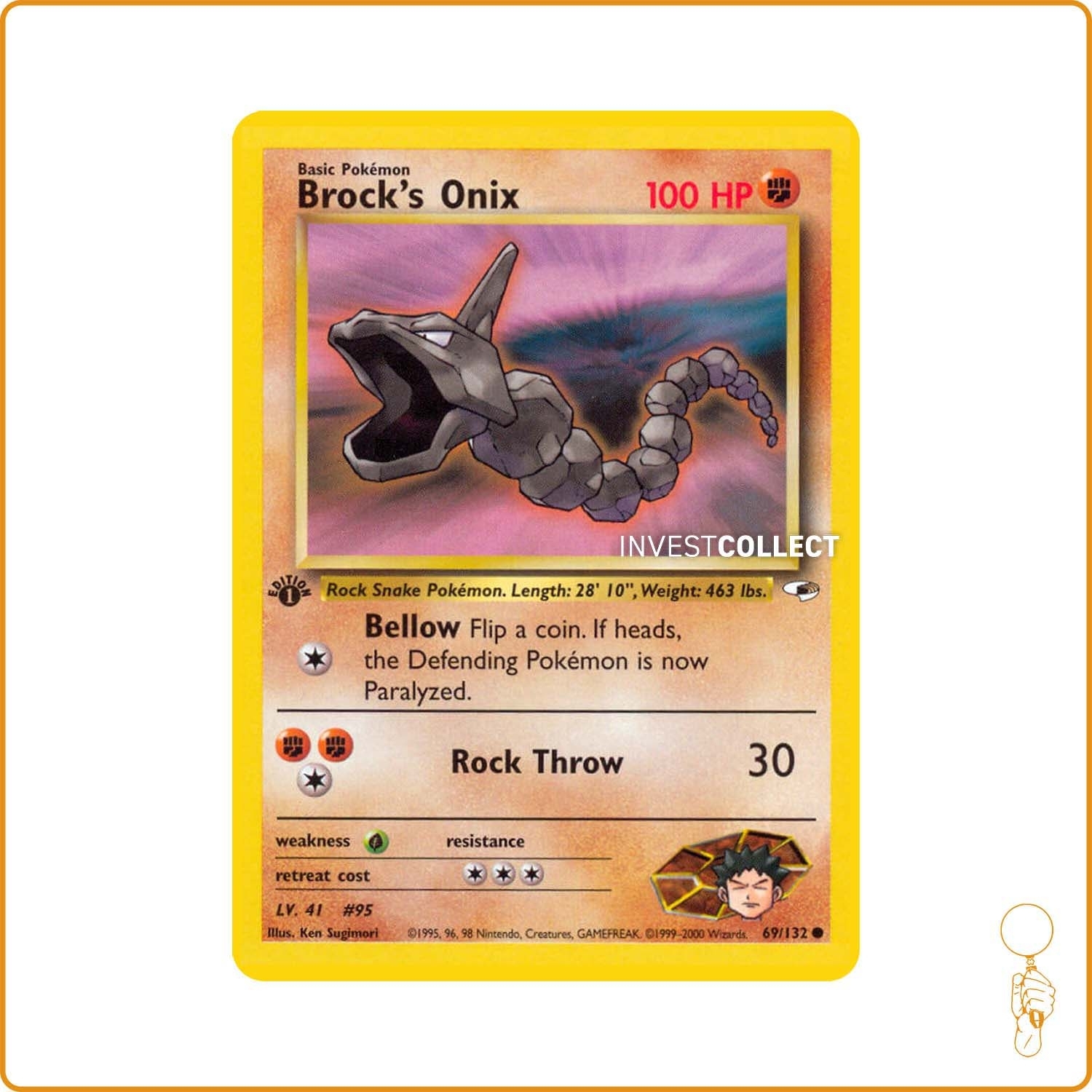 Commune - Pokemon - Gym Heroes - Brock's Onix 69/132 Wizards - 1