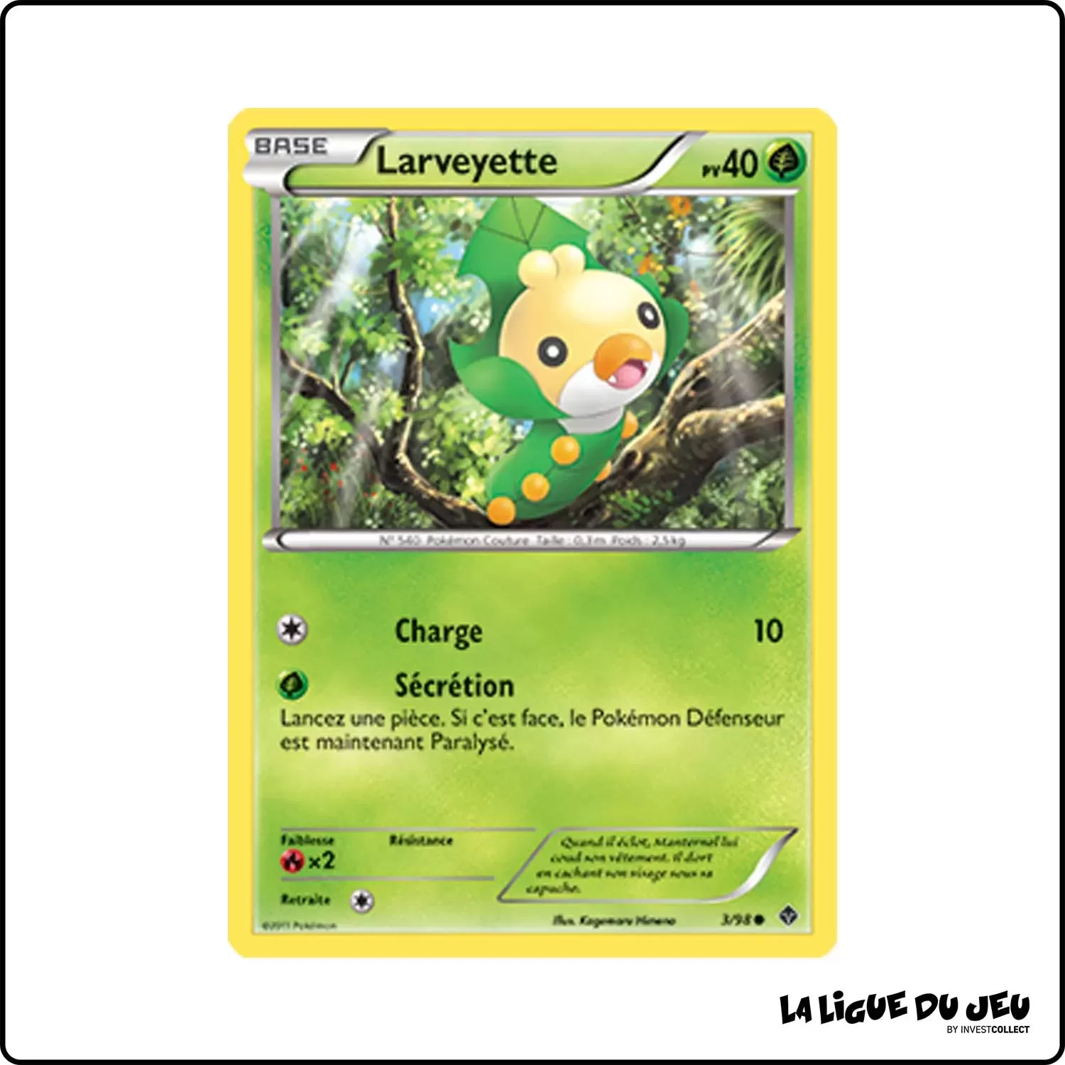 Commune - Pokemon - Pouvoirs Émergents - Larveyette 3/98