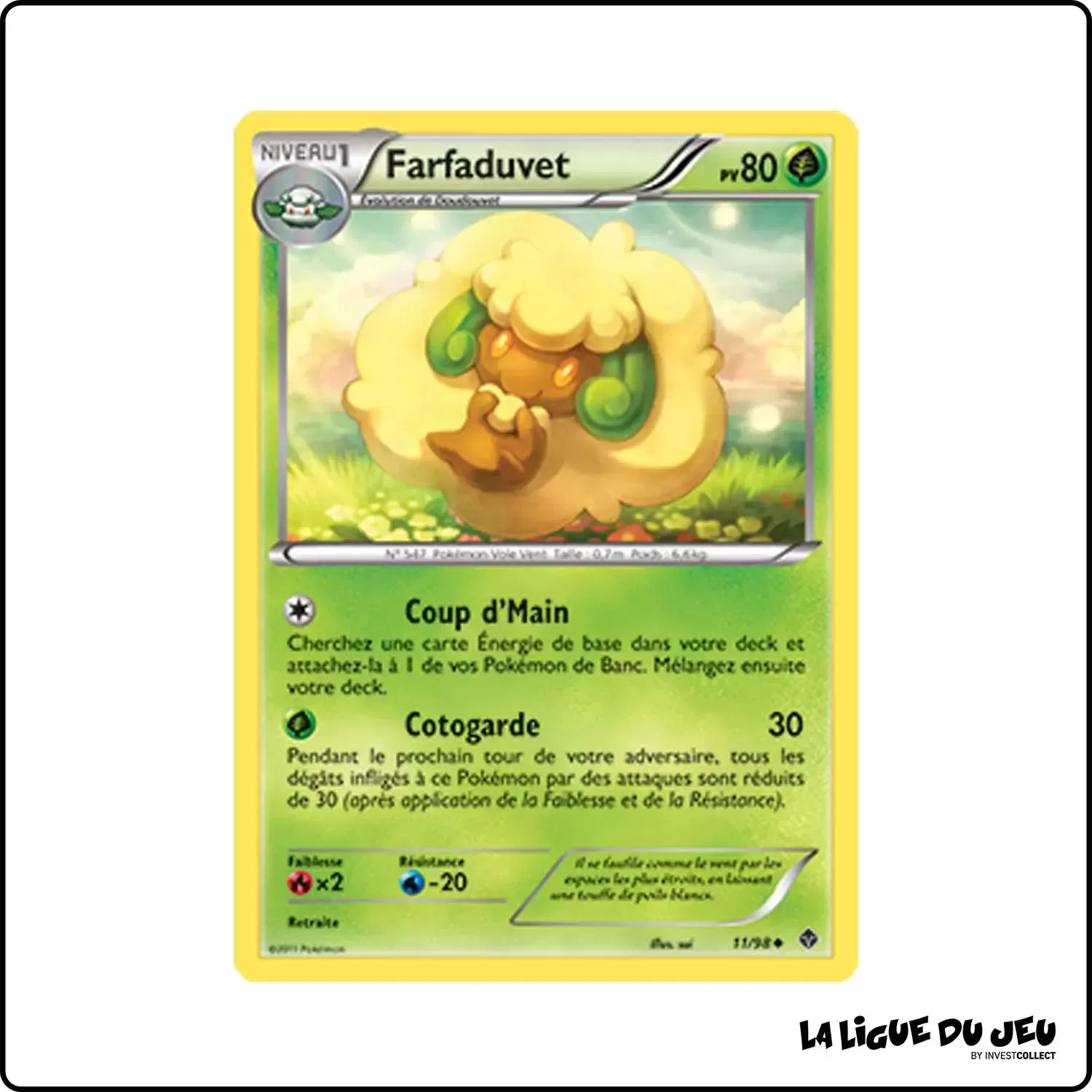 Peu commune - Pokemon - Pouvoirs Émergents - Farfaduvet 11/98