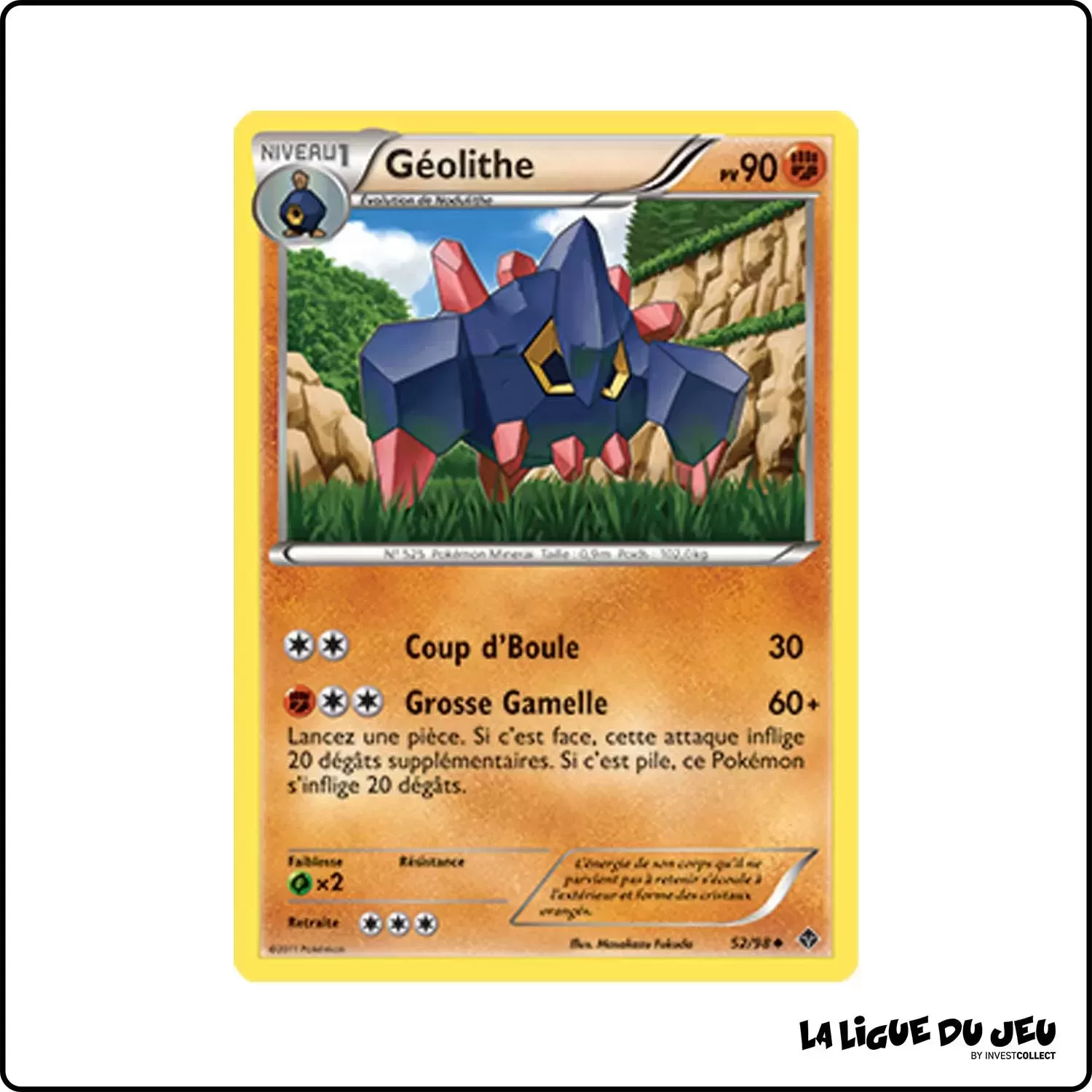 Peu commune - Pokemon - Pouvoirs Émergents - Géolithe 52/98