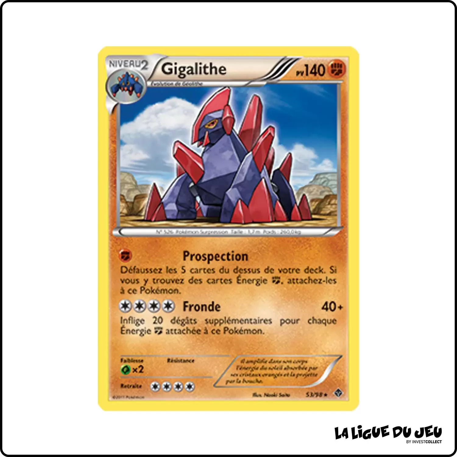 Rare - Pokemon - Pouvoirs Émergents - Gigalithe 53/98