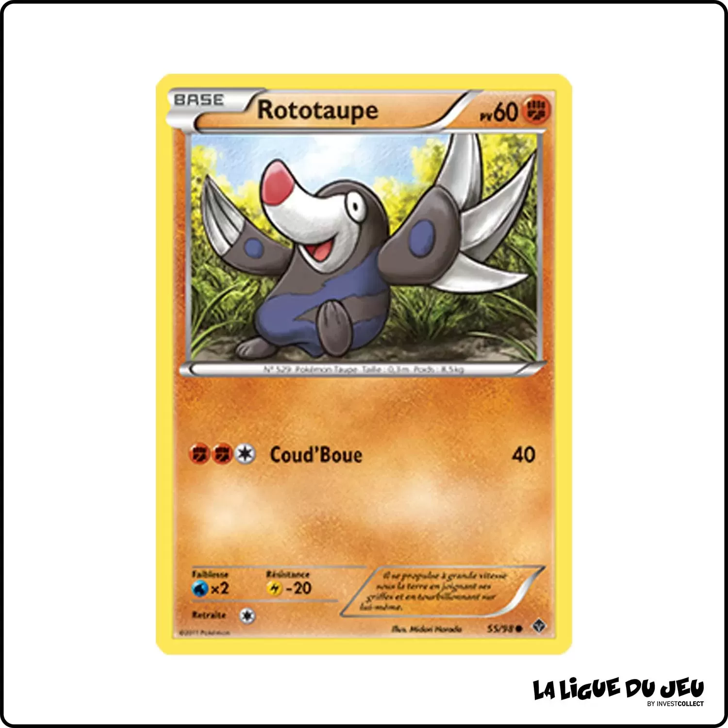 Commune - Pokemon - Pouvoirs Émergents - Rototaupe 55/98