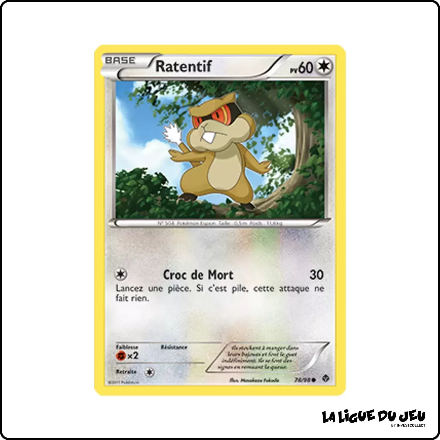 Commune - Pokemon - Pouvoirs Émergents - Ratentif 78/98