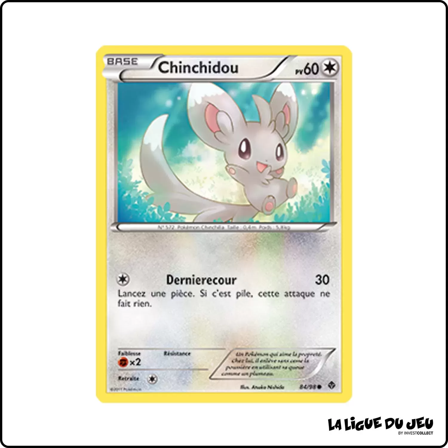 Commune - Pokemon - Pouvoirs Émergents - Chinchidou 84/98