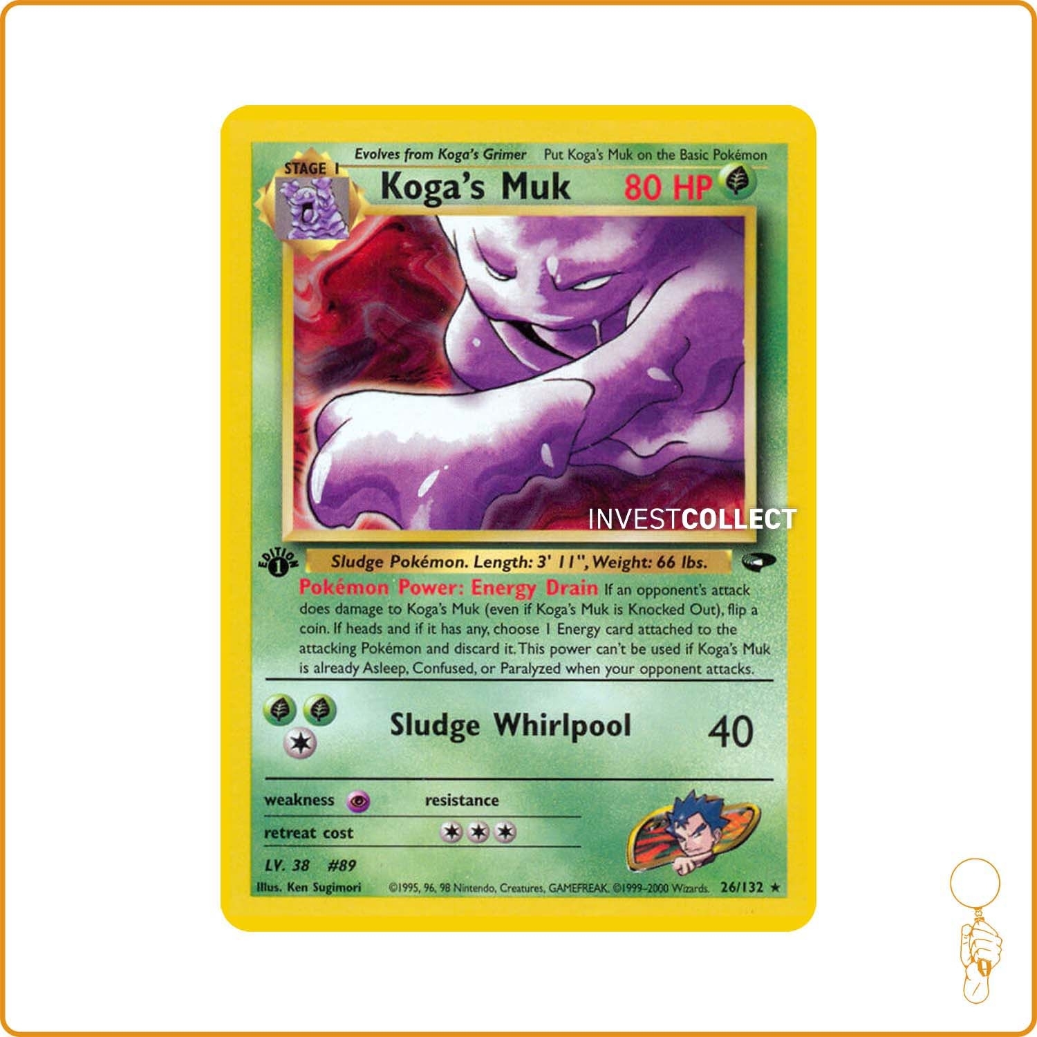 Rare - Pokemon - Gym Challenge - Koga's Muk 26/132 Wizards - 1