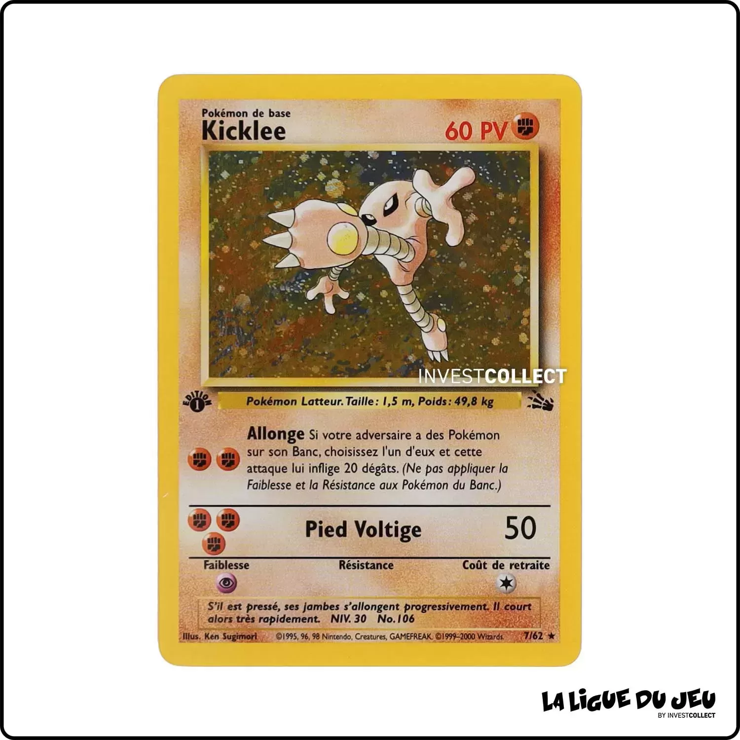 Holo - Pokemon - Fossile - Kicklee 7/62