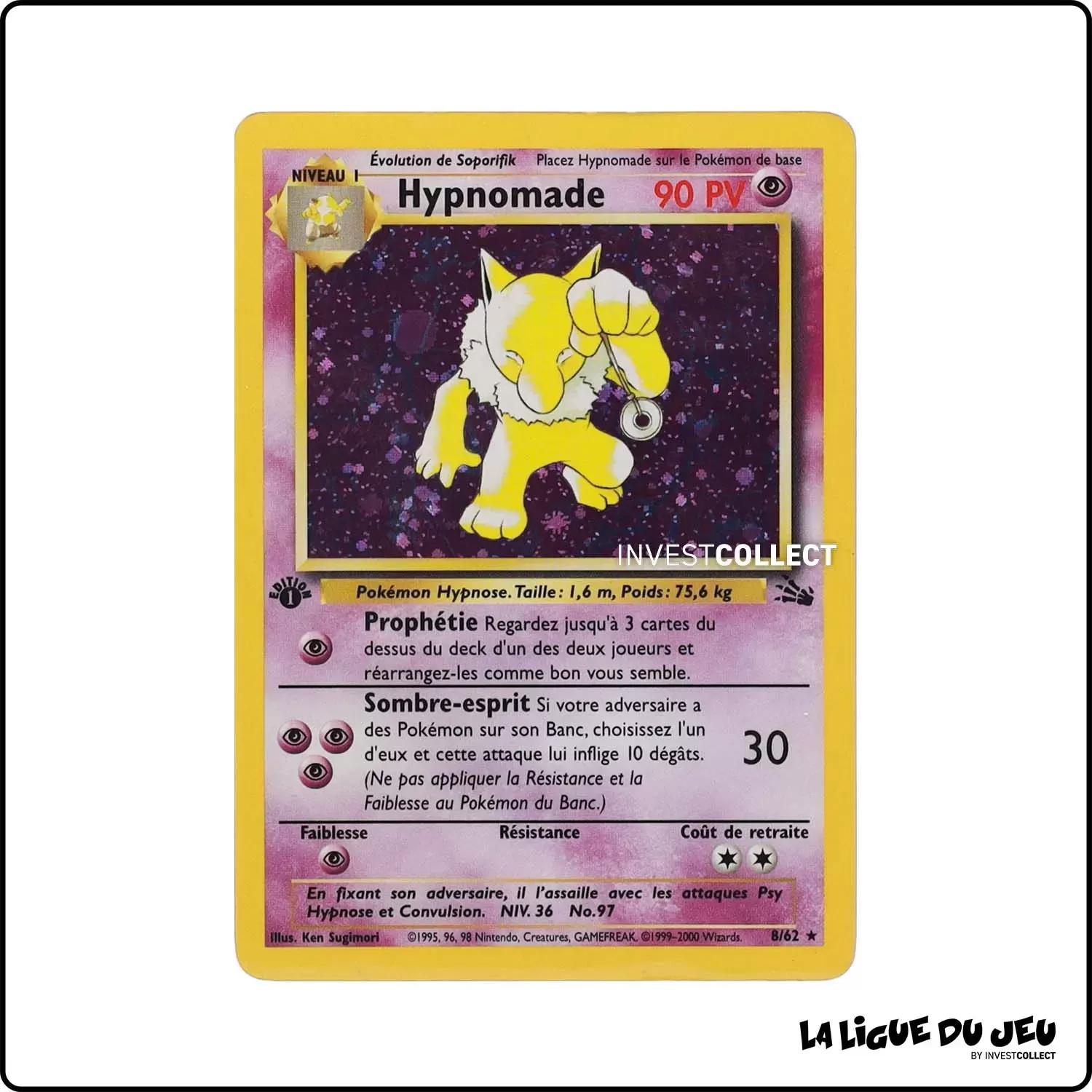 Holo - Pokemon - Fossile - Hypnomade 8/62