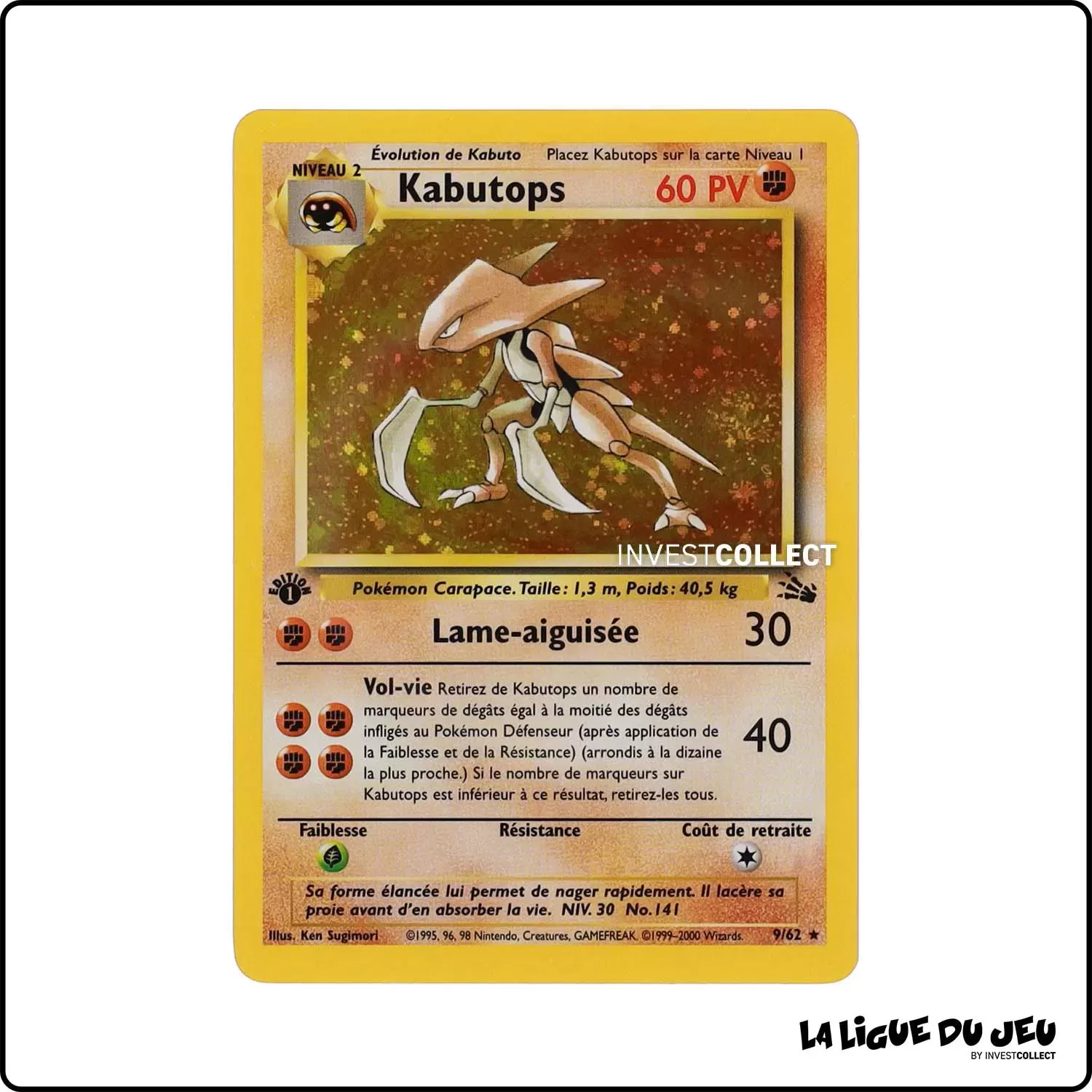 Holo - Pokemon - Fossile - Kabutops 9/62