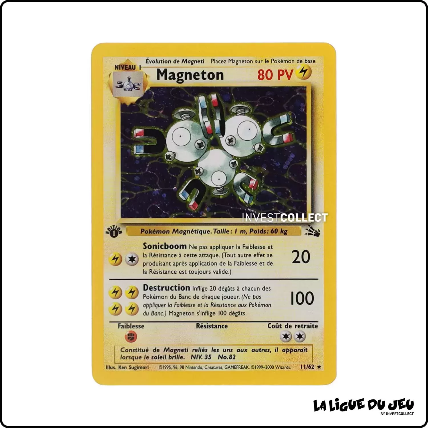 Holo - Pokemon - Fossile - Magneton 11/62