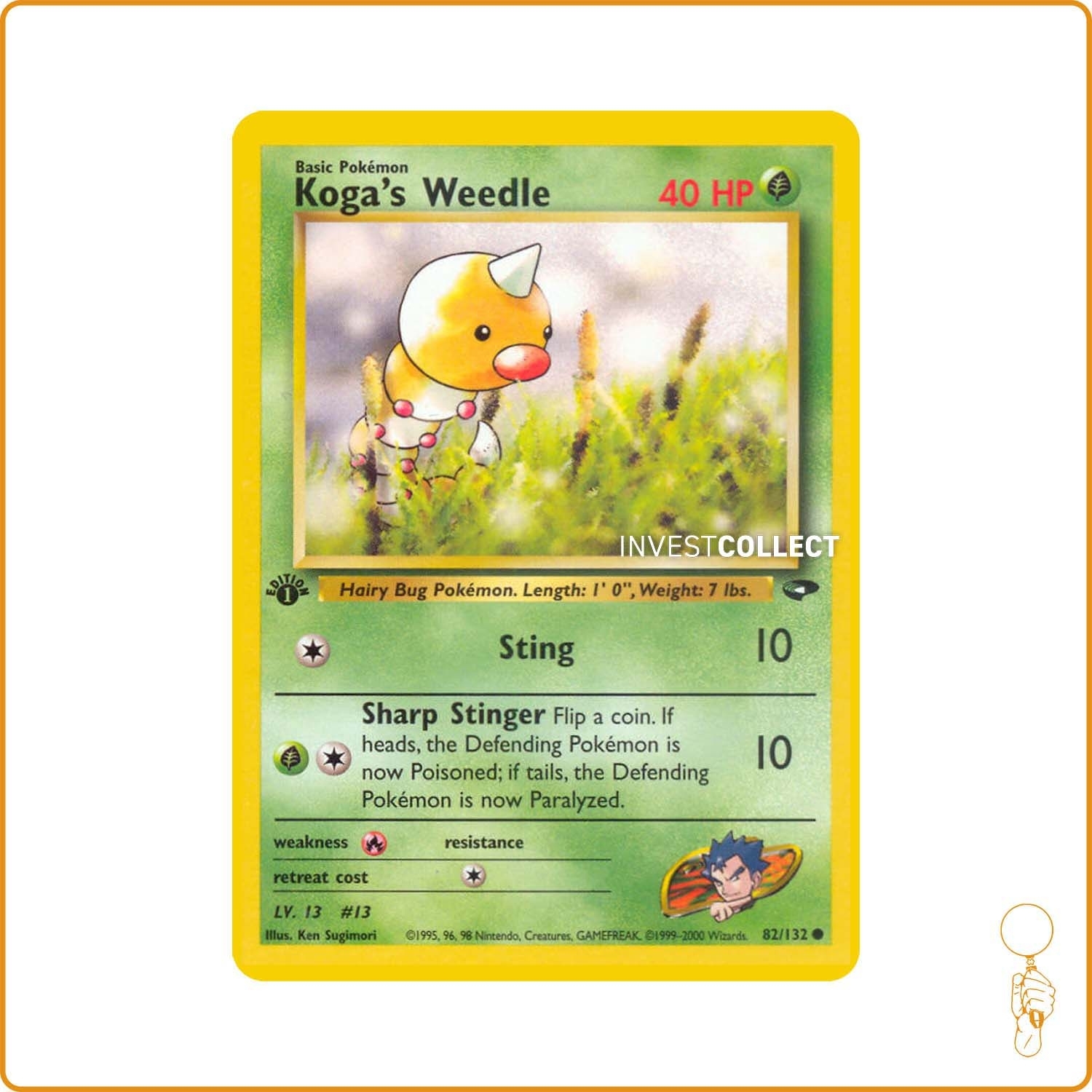 Commune - Pokemon - Gym Challenge - Koga's Weedle 82/132 Wizards - 1