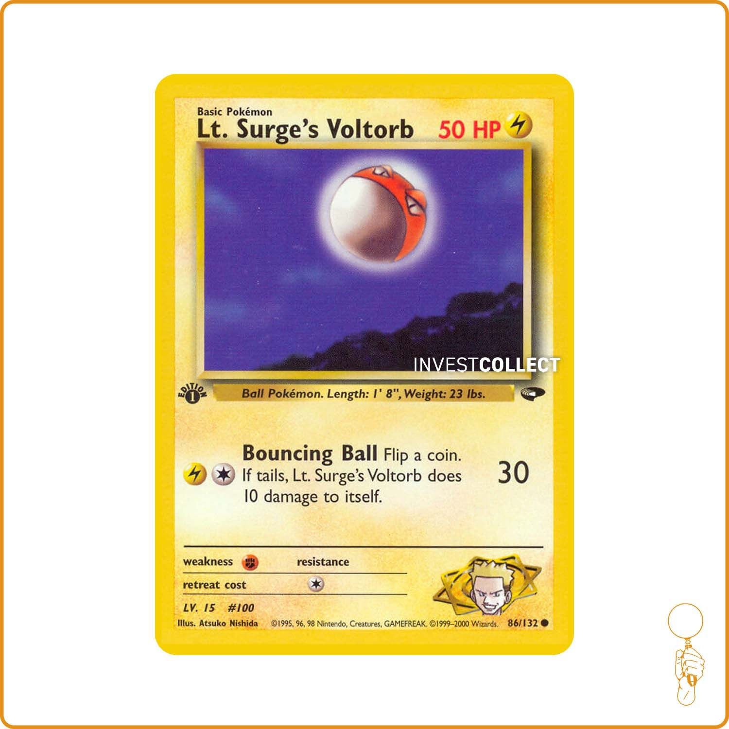 Commune - Pokemon - Gym Challenge - Lt. Surge's Voltorb 86/132 Wizards - 1