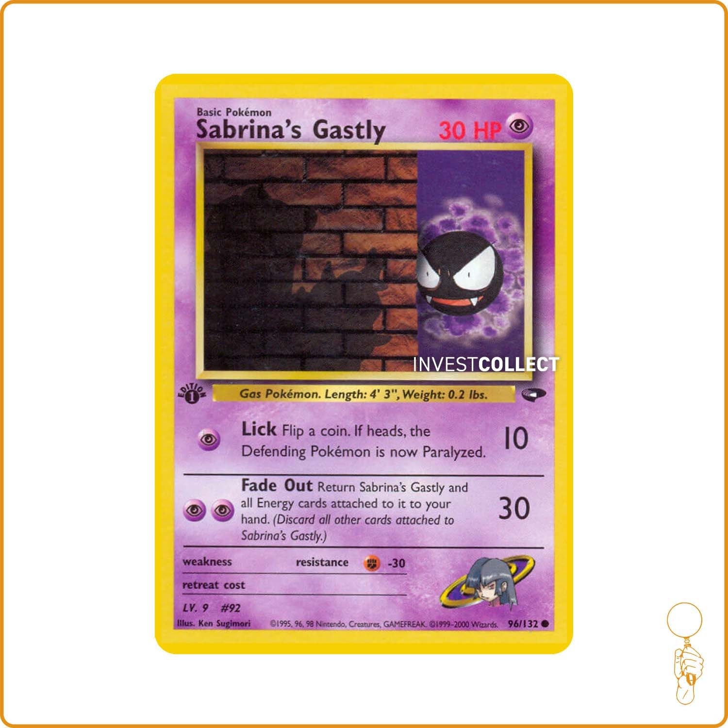 Commune - Pokemon - Gym Challenge - Sabrina's Gastly 96/132 Wizards - 1