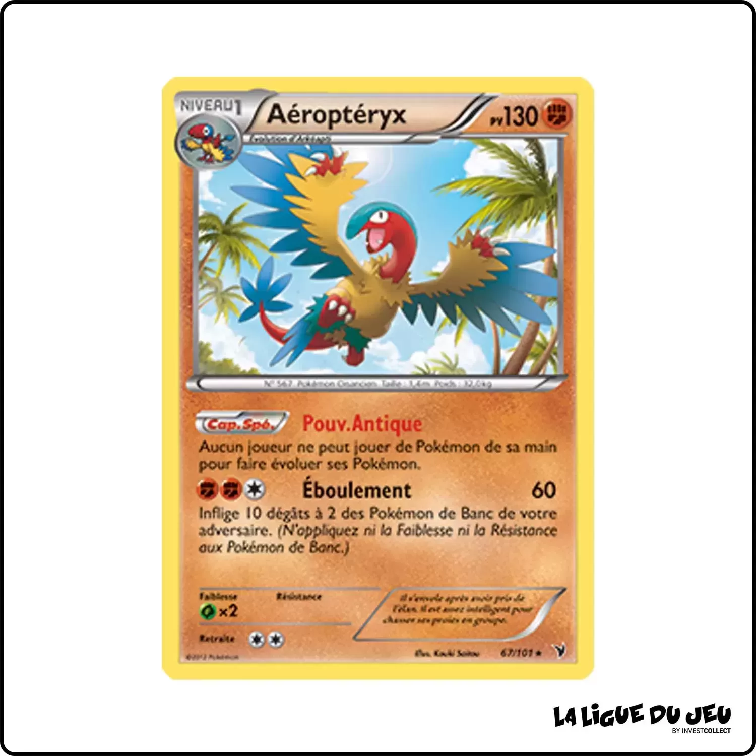 Rare - Pokemon - Nobles Victoires - Aéroptéryx 67/101