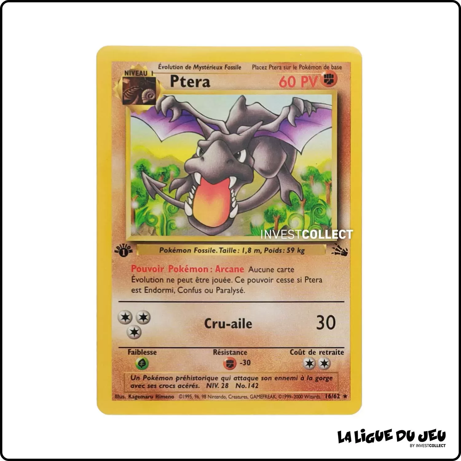 Rare - Pokemon - Fossile - Ptera 16/62