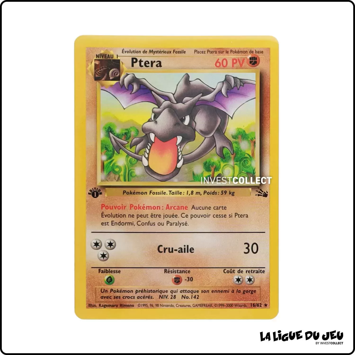 Rare - Pokemon - Fossile - Ptera 16/62