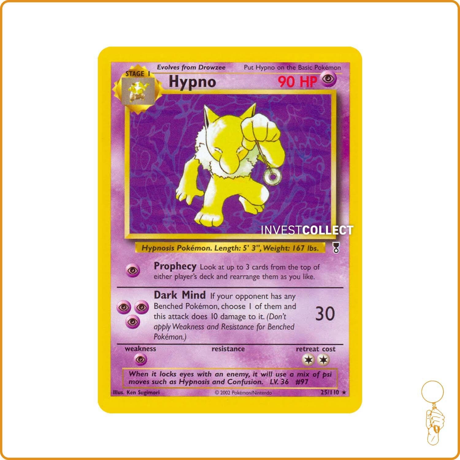 Rare - Pokemon - Legendary Collection - Hypno 25/110 Wizards - 1