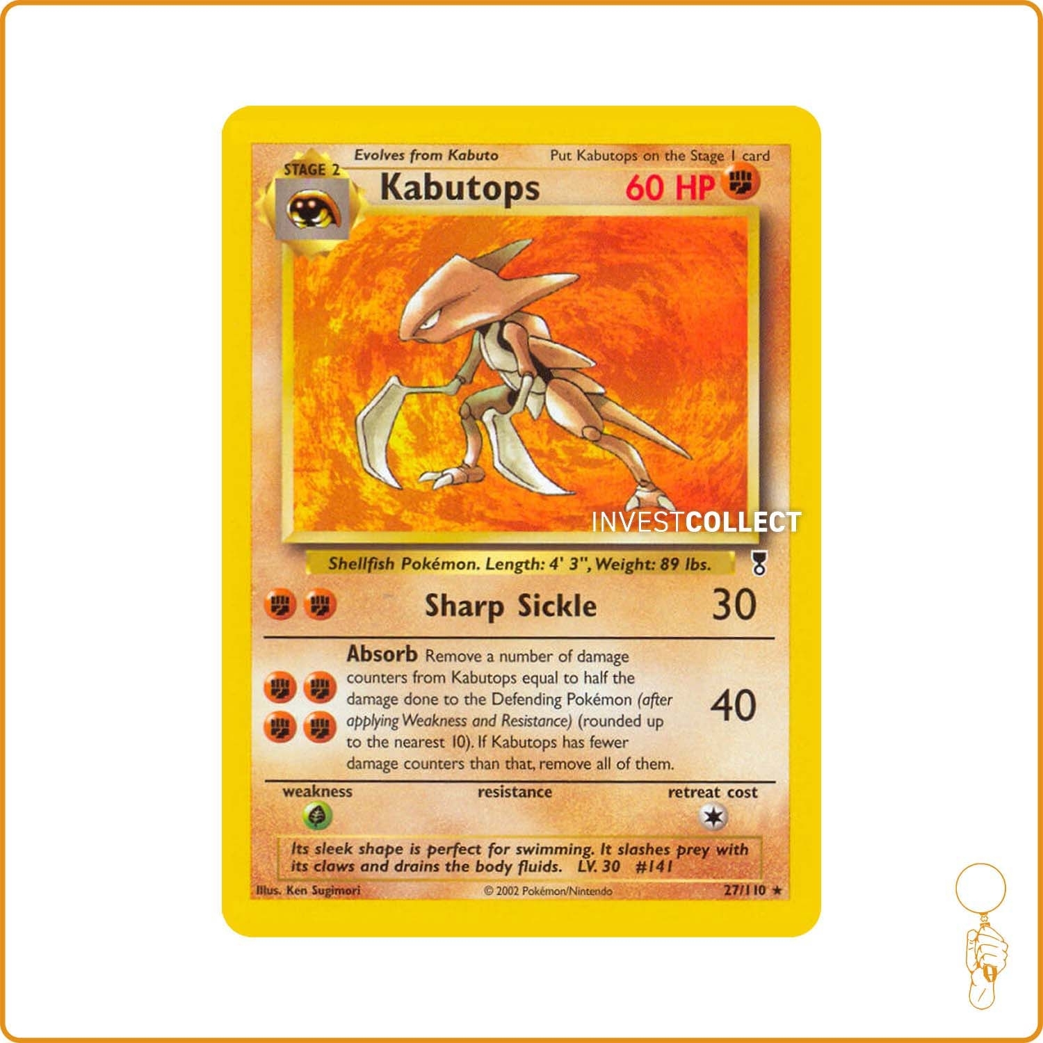 Rare - Pokemon - Legendary Collection - Kabutops 27/110 Wizards - 1