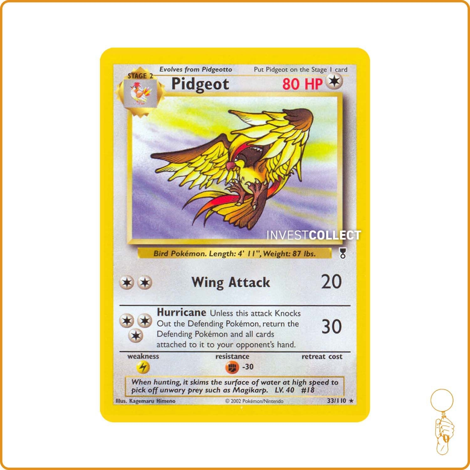 Rare - Pokemon - Legendary Collection - Pidgeot 33/110 Wizards - 1