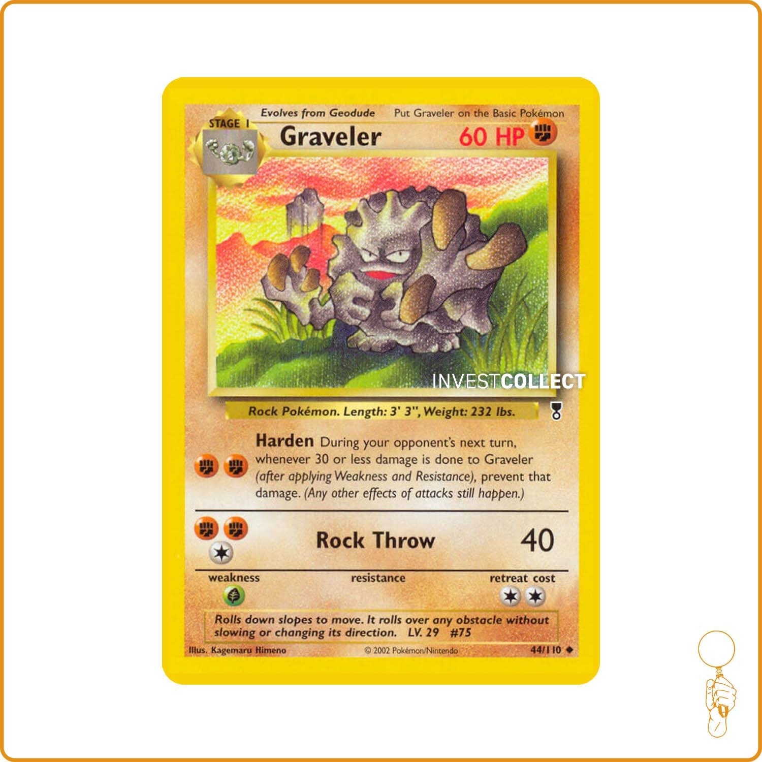 Peu Commune - Pokemon - Legendary Collection - Graveler 44/110 Wizards - 1