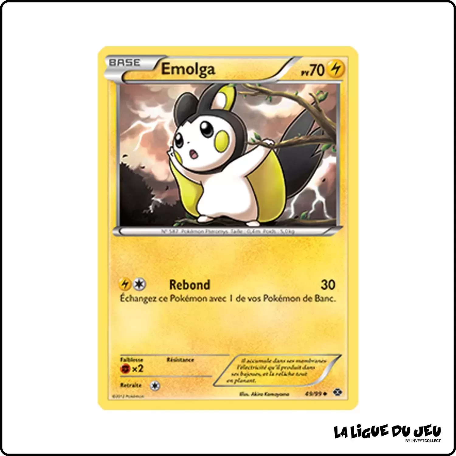 Peu commune - Pokemon - Destinées Futures - Emolga 49/99