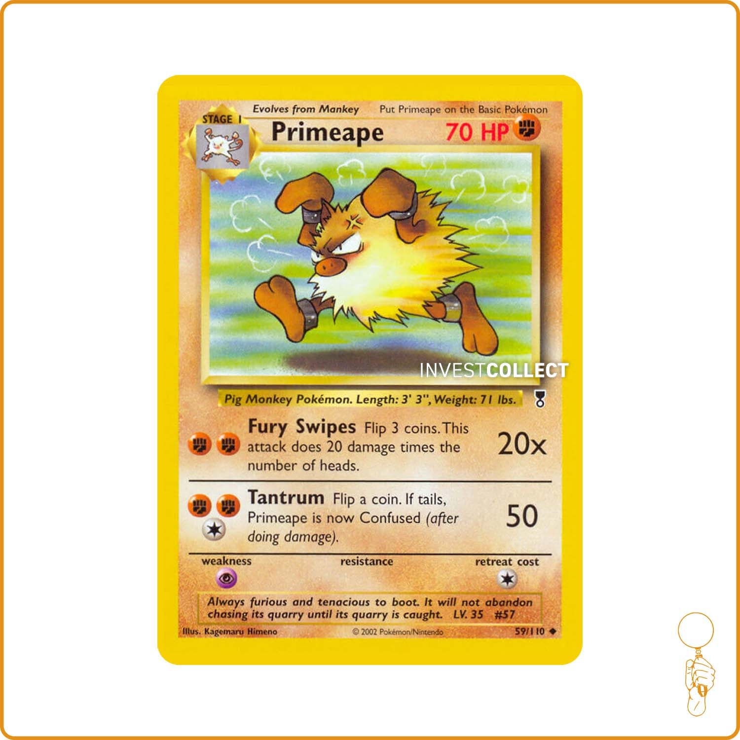 Peu Commune - Pokemon - Legendary Collection - Primeape 59/110 Wizards - 1