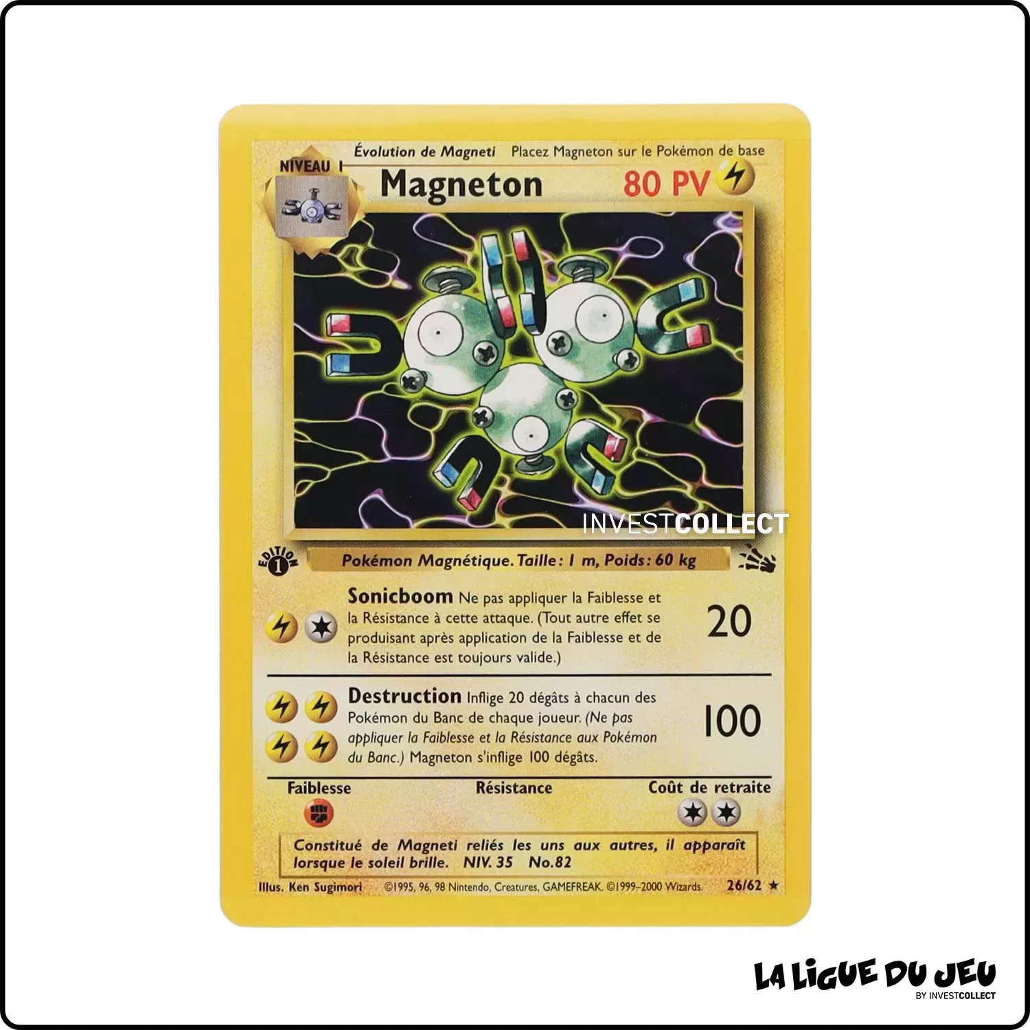 Rare - Pokemon - Fossile - Magneton 26/62