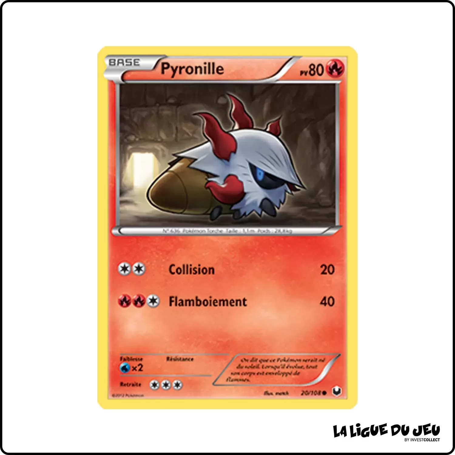 Commune - Pokemon - Explorateurs Obscurs - Pyronille 20/108