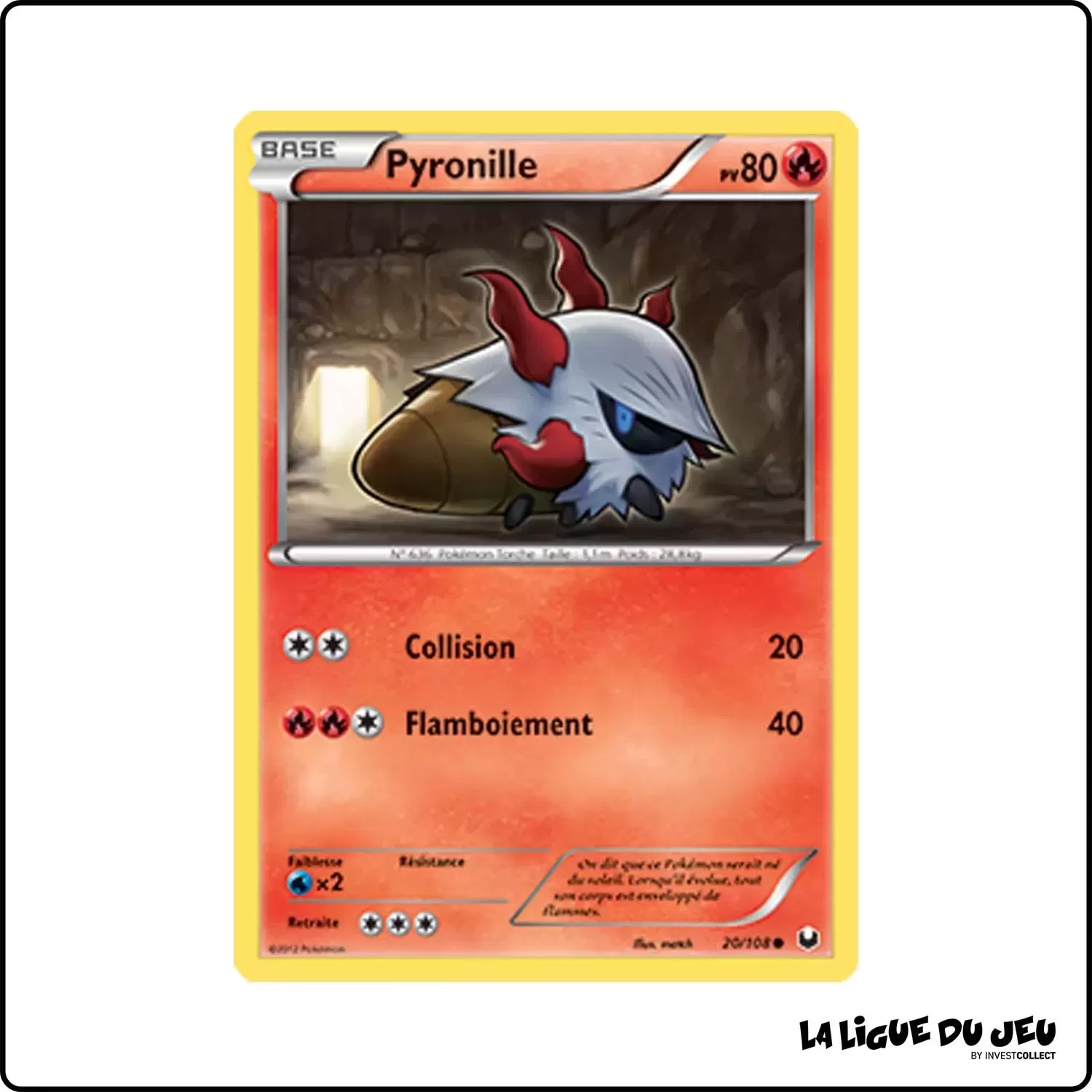 Commune - Pokemon - Explorateurs Obscurs - Pyronille 20/108