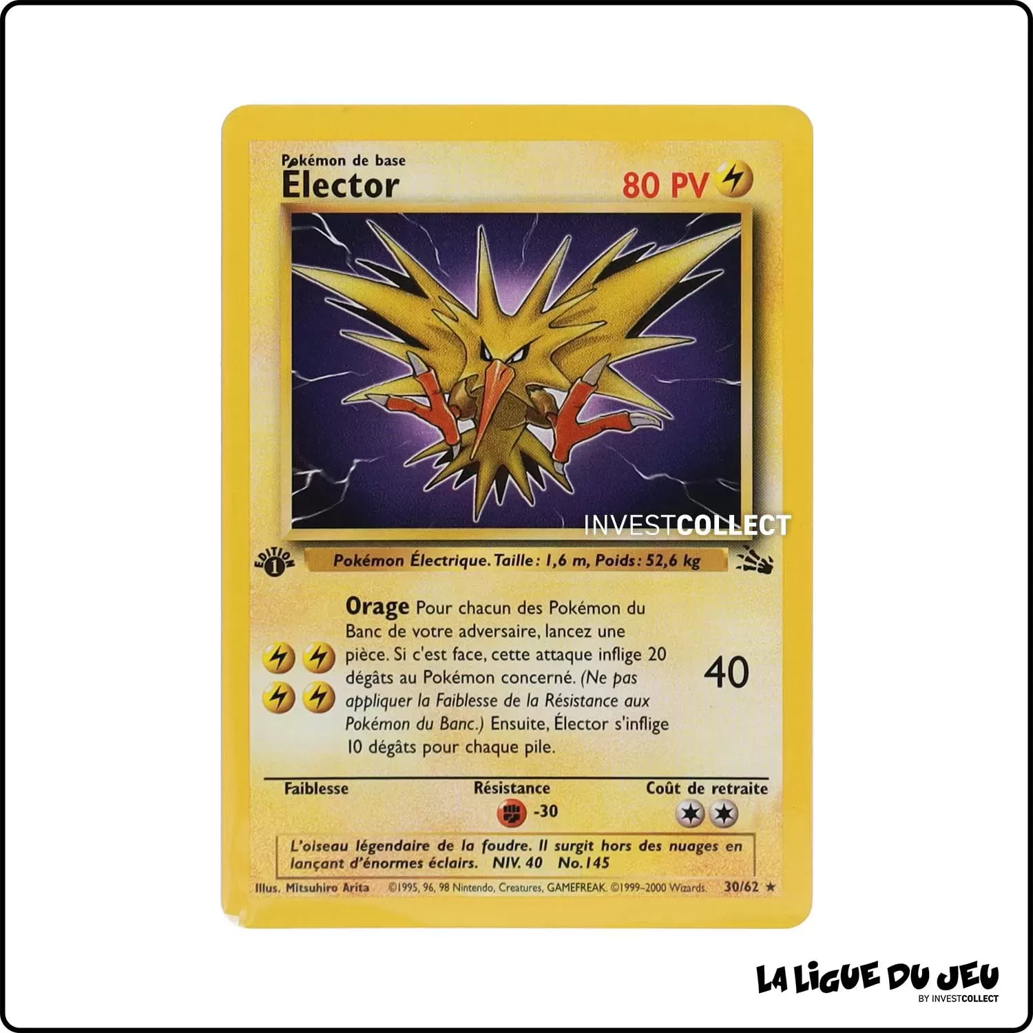 Rare - Pokemon - Fossile - Élector 30/62