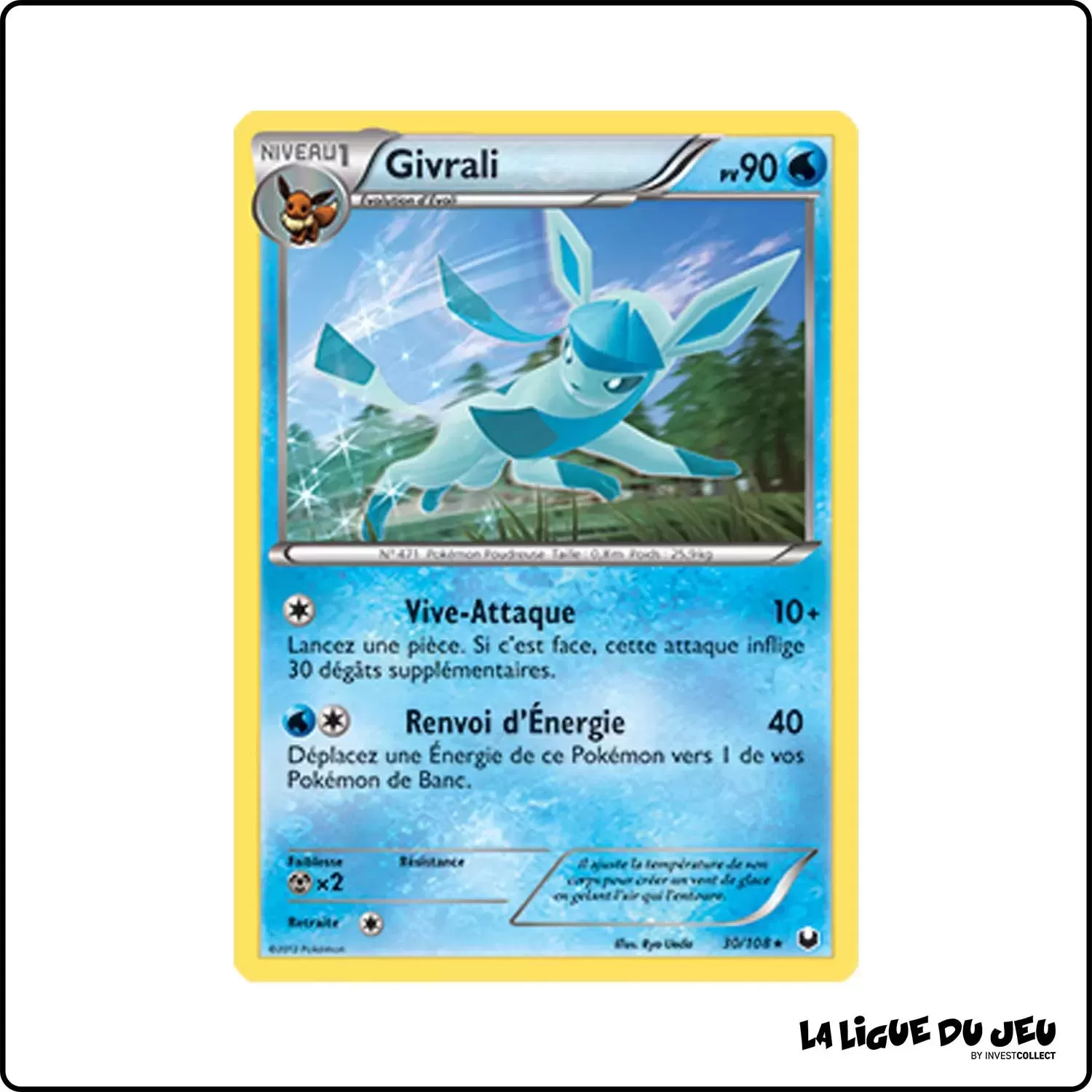 Rare - Pokemon - Explorateurs Obscurs - Givrali 30/108