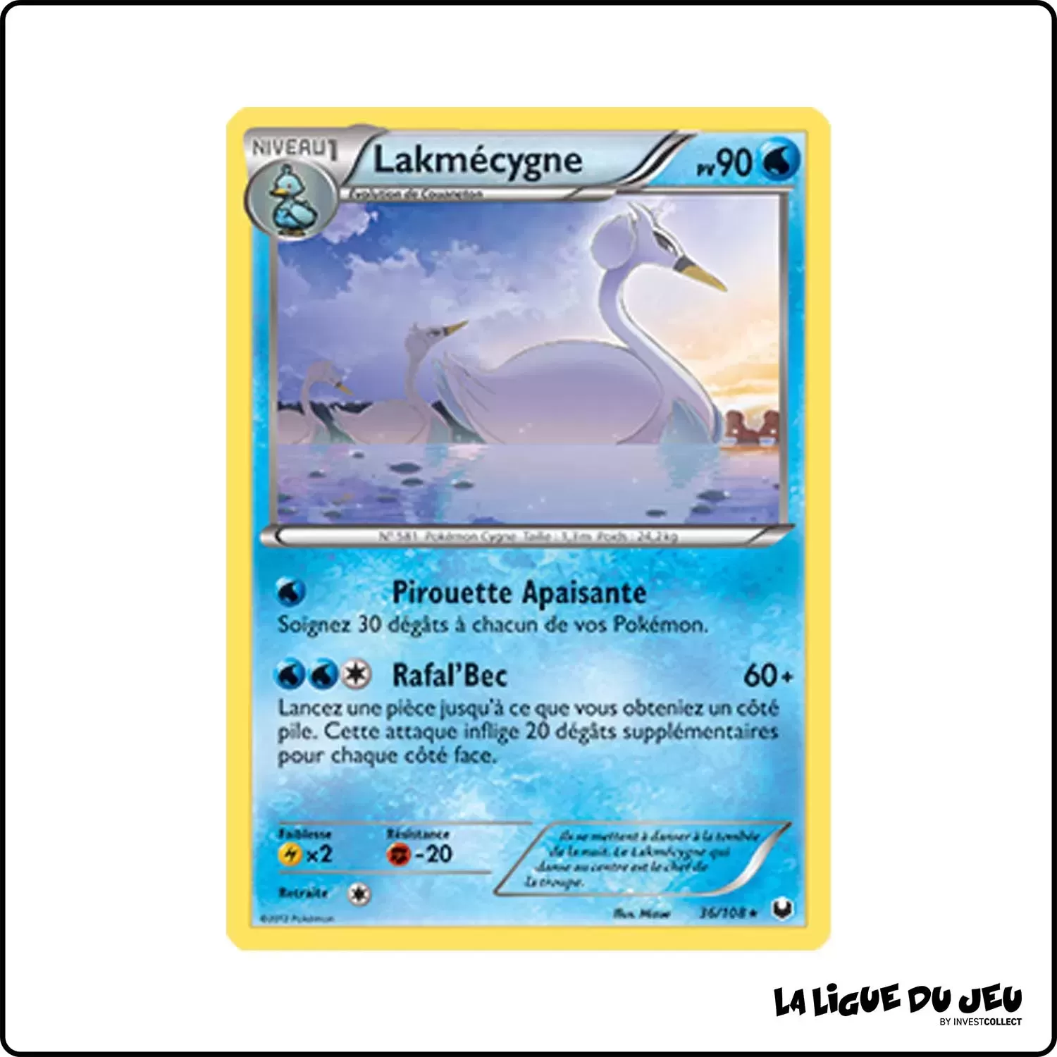 Rare - Pokemon - Explorateurs Obscurs - Lakmécygne 36/108