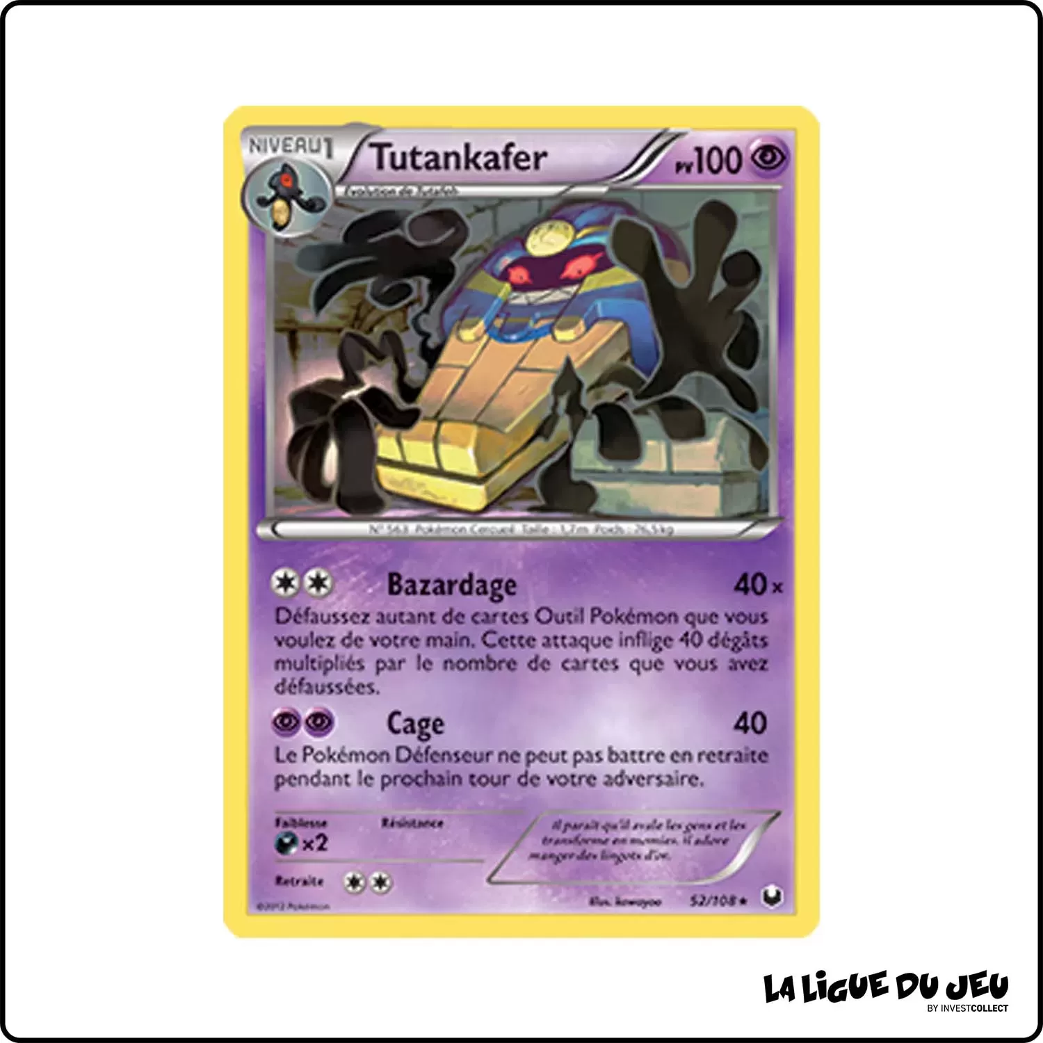 Rare - Pokemon - Explorateurs Obscurs - Tutankafer 52/108