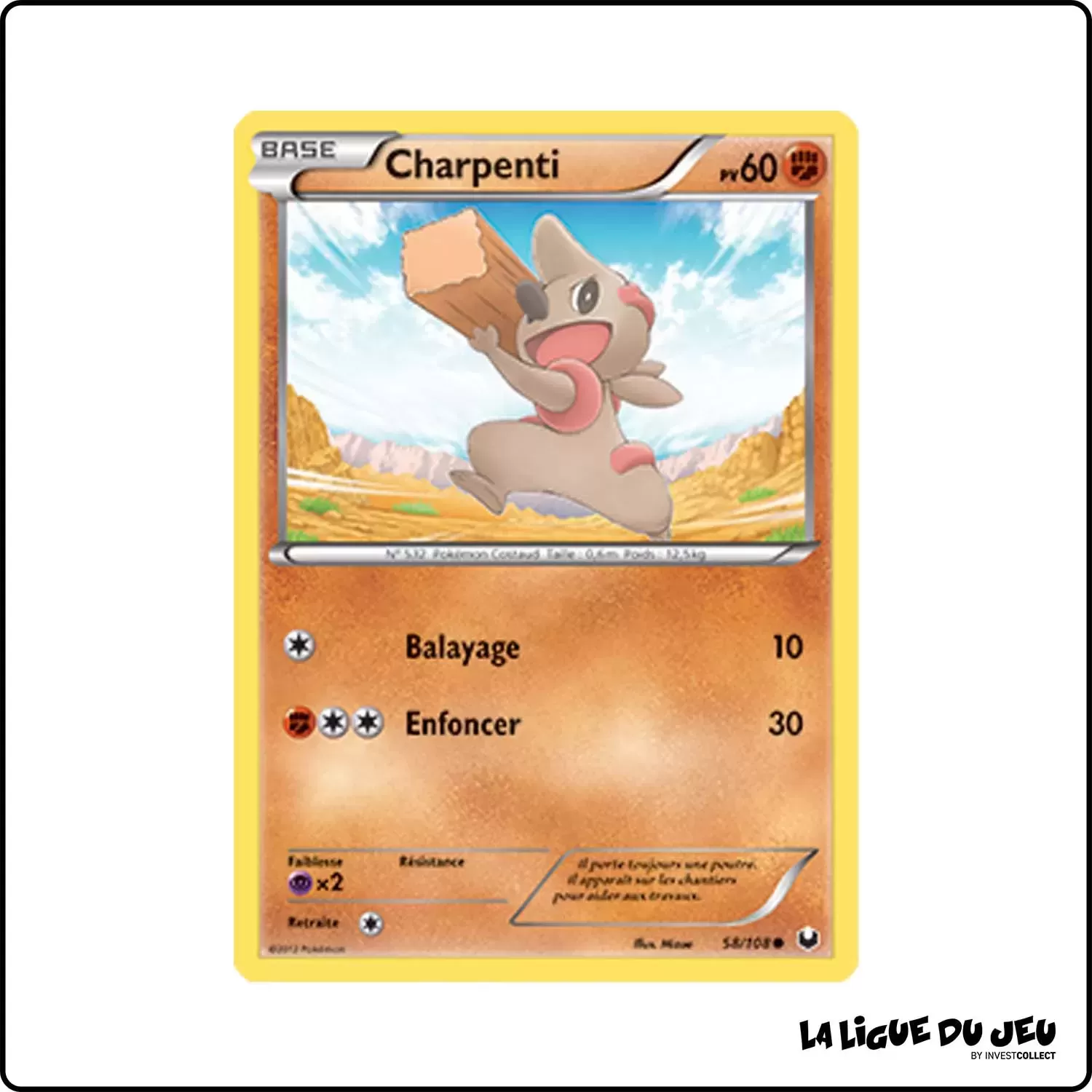 Commune - Pokemon - Explorateurs Obscurs - Charpenti 58/108