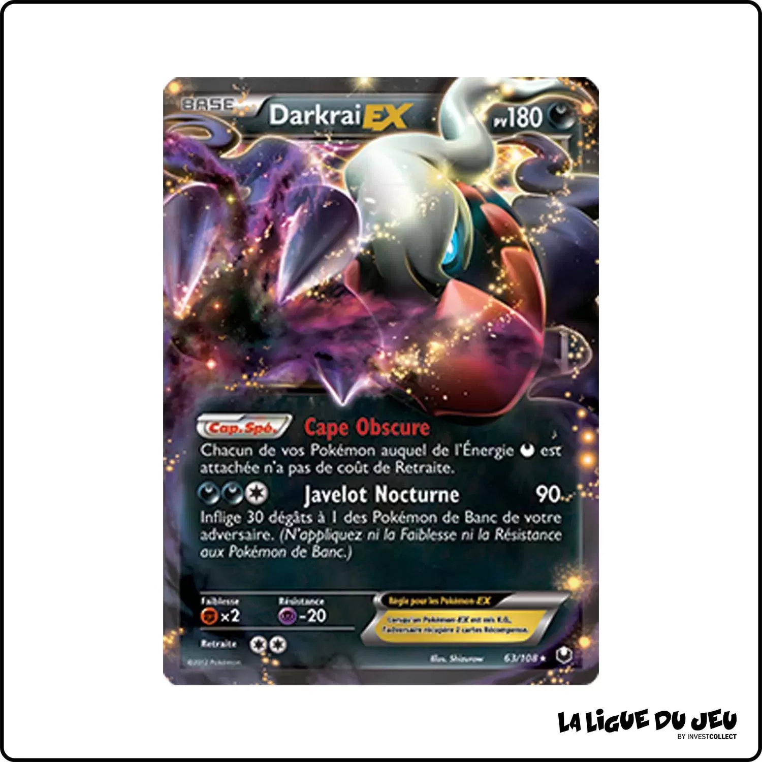 Ultra - Pokemon - Explorateurs Obscurs - Darkrai-EX 63/108