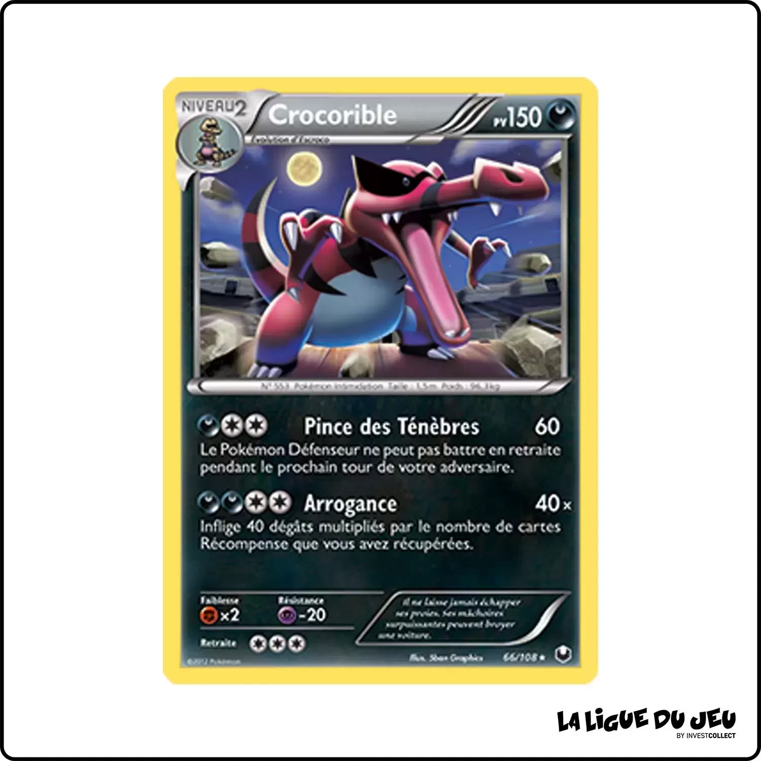 Holo - Pokemon - Explorateurs Obscurs - Crocorible 66/108