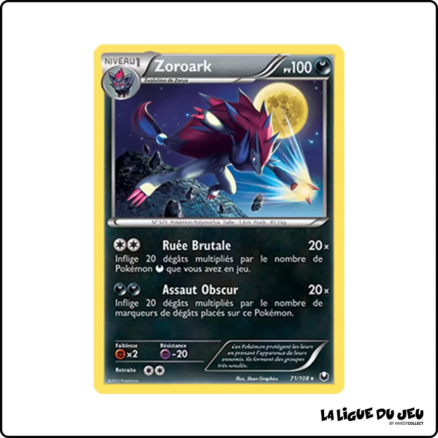 Rare - Pokemon - Explorateurs Obscurs - Zoroark 71/108