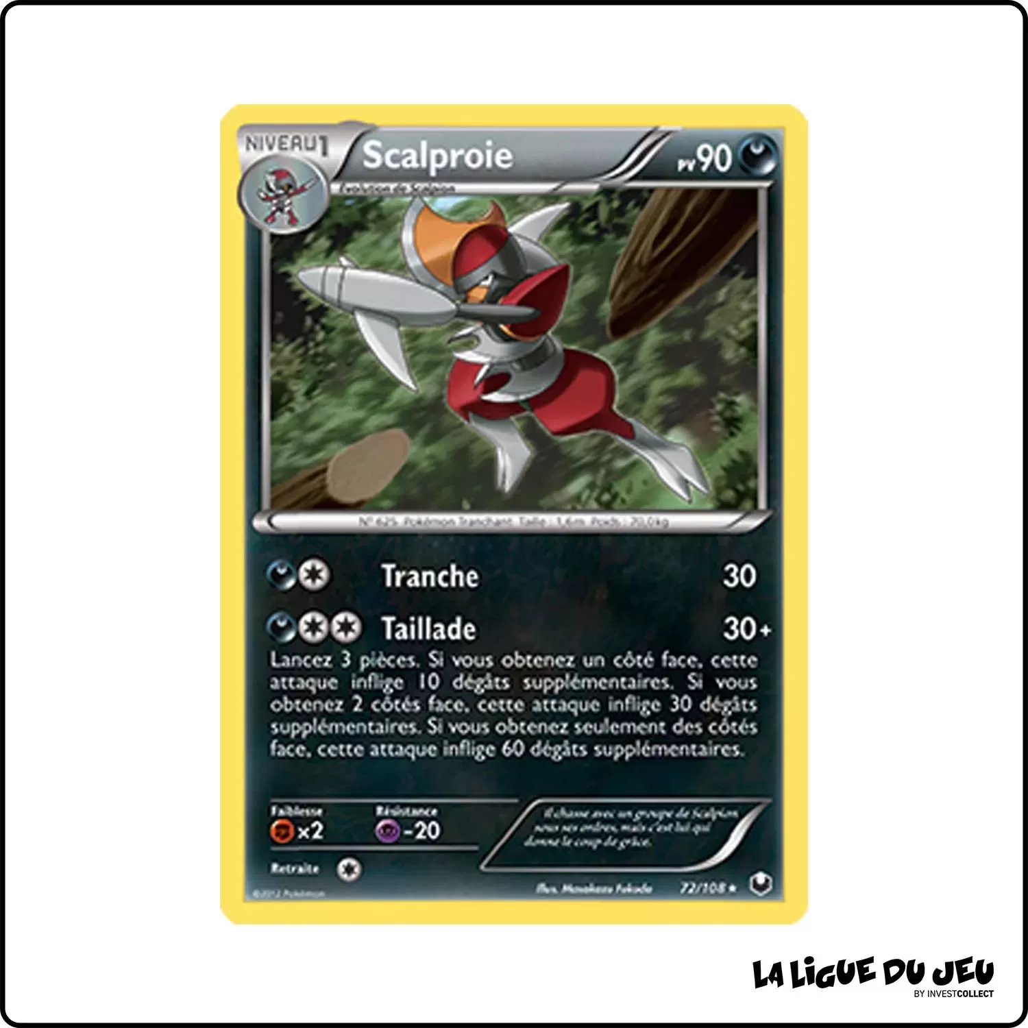 Rare - Pokemon - Explorateurs Obscurs - Scalproie 72/108