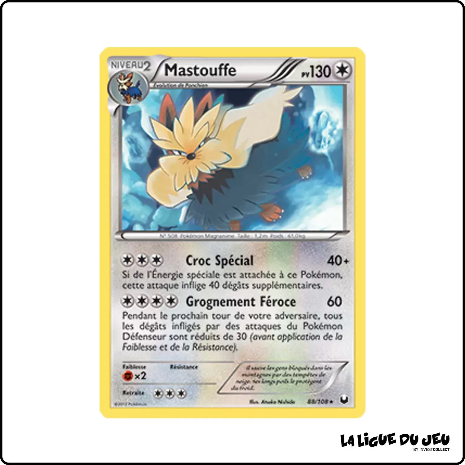 Rare - Pokemon - Explorateurs Obscurs - Mastouffe 88/108