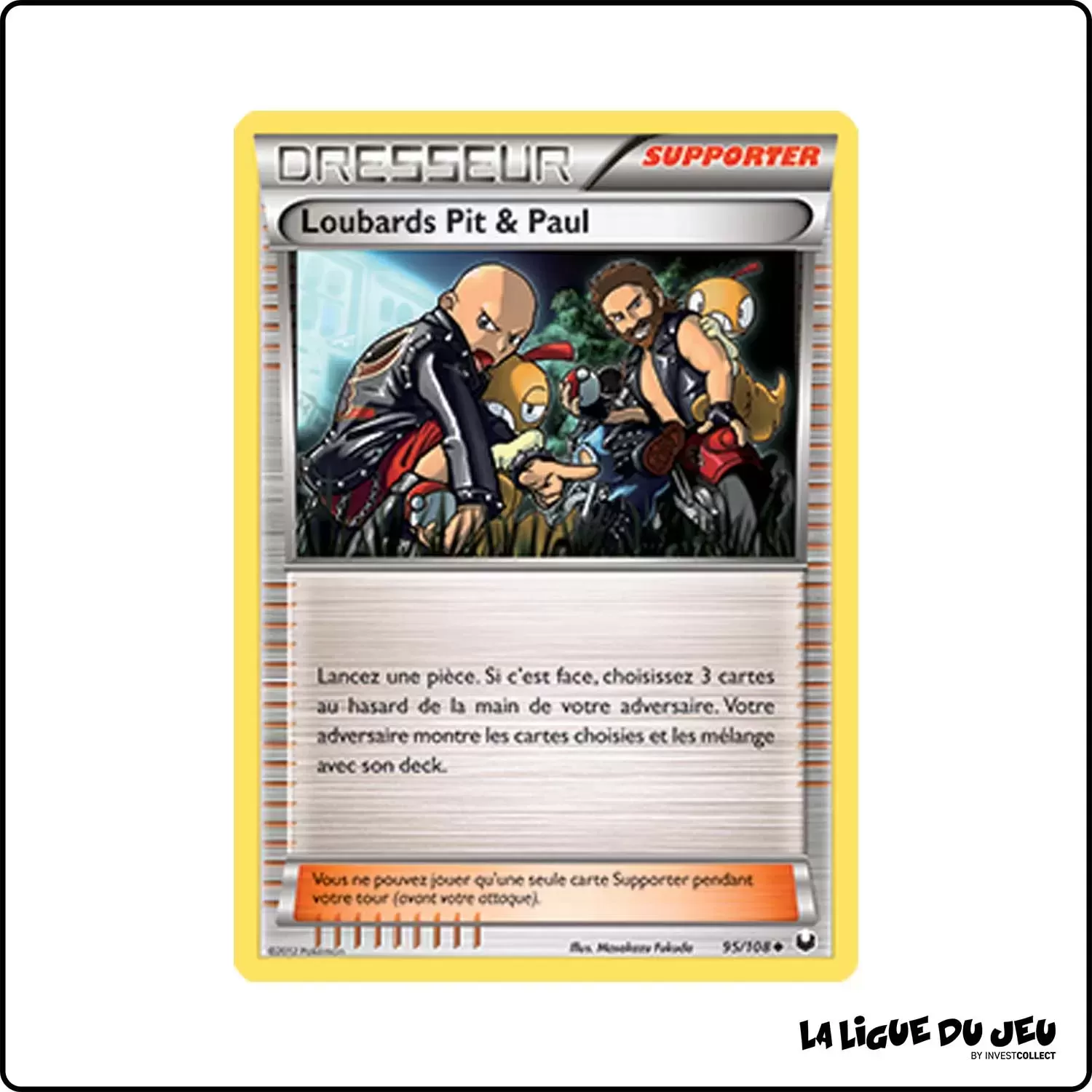 Peu commune - Pokemon - Explorateurs Obscurs - Loubards Pit & Paul 95/108