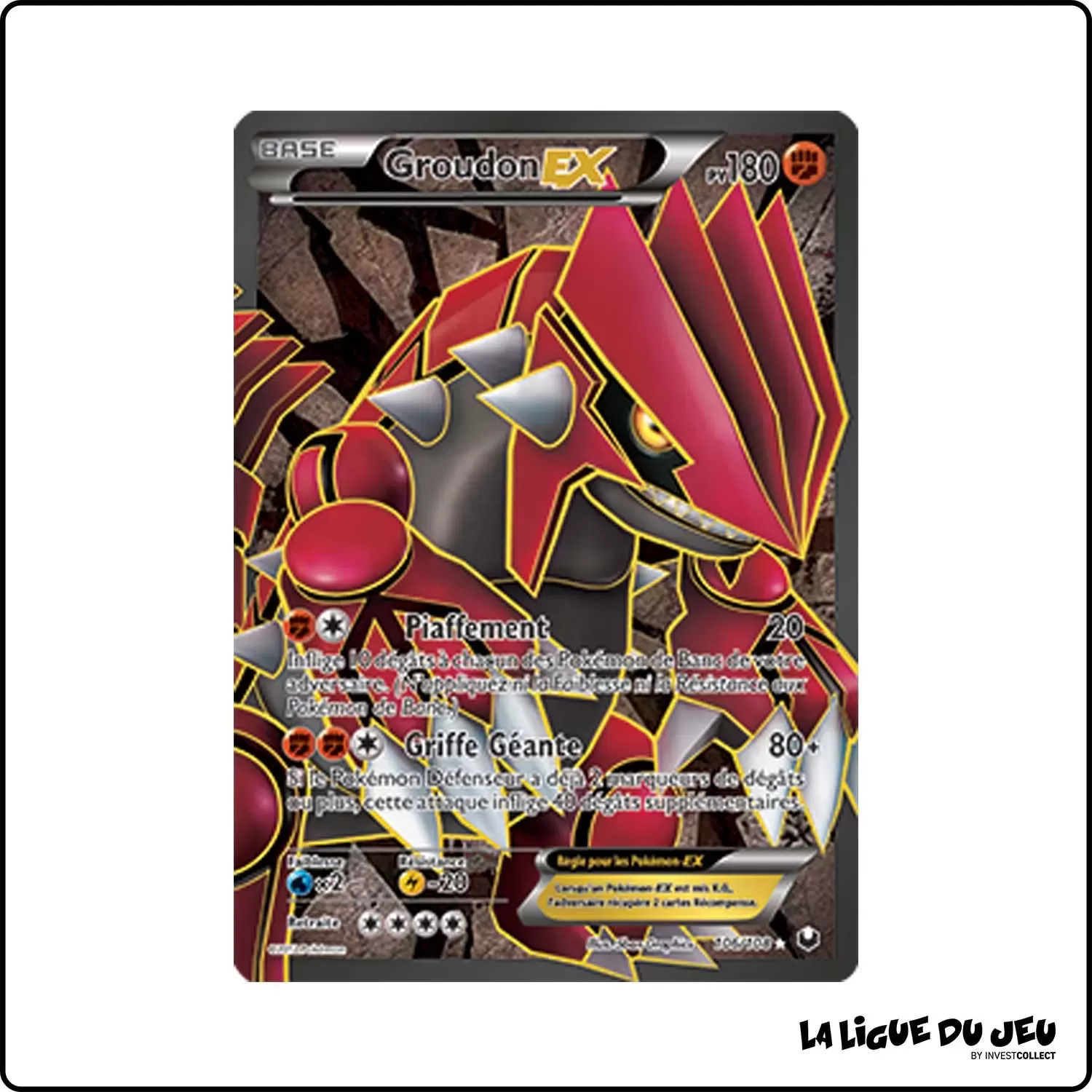 Ultra - Pokemon - Explorateurs Obscurs - Groudon-EX 106/108