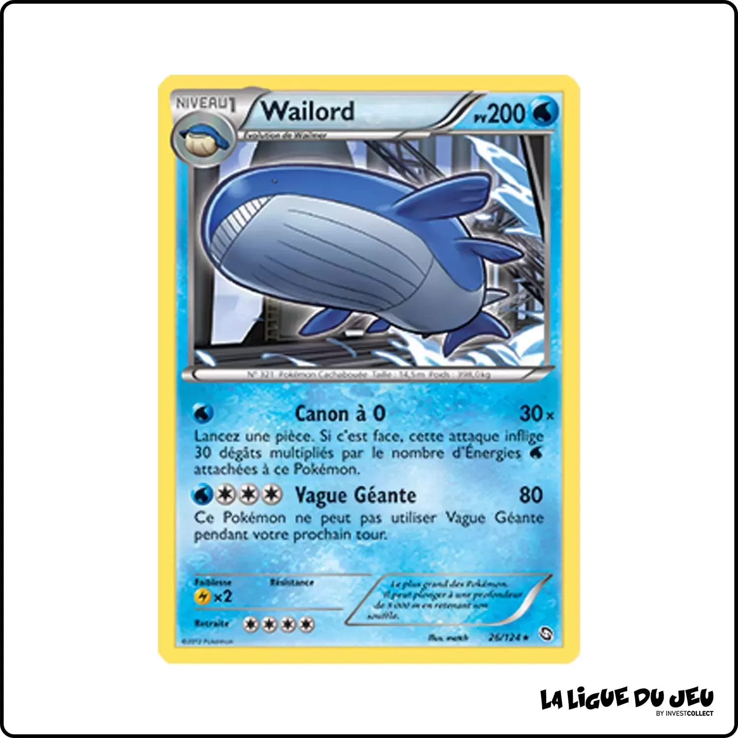 Holo - Pokemon - Dragons Exaltés - Wailord 26/124