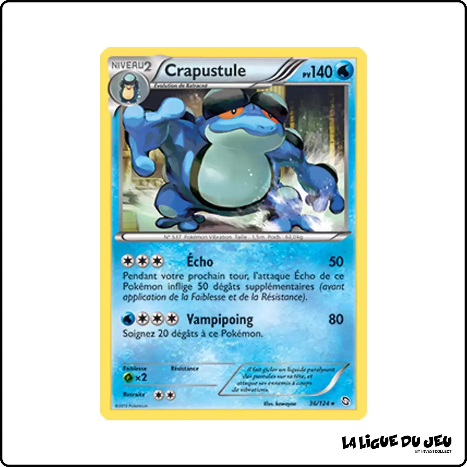 Rare - Pokemon - Dragons Exaltés - Crapustule 36/124